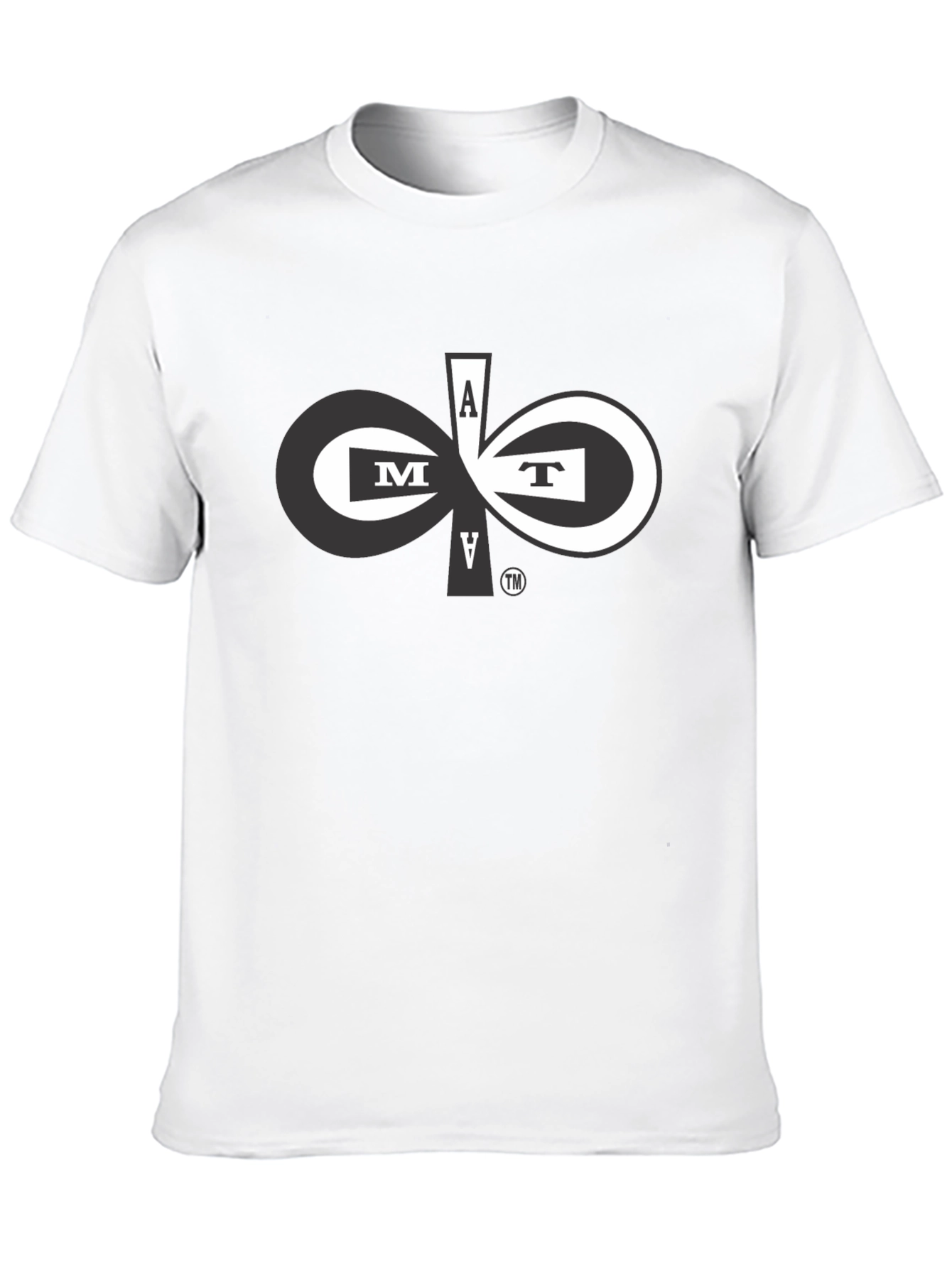Abstract Letter Graphic Black T-Shirt