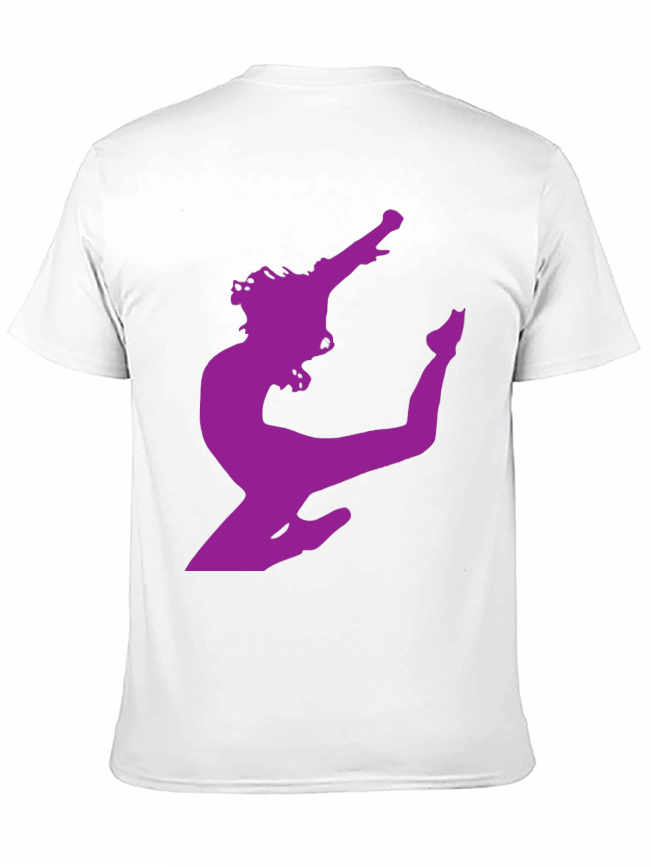 Silhouette Dancer Graphic Tee - Black Cotton T-Shirt