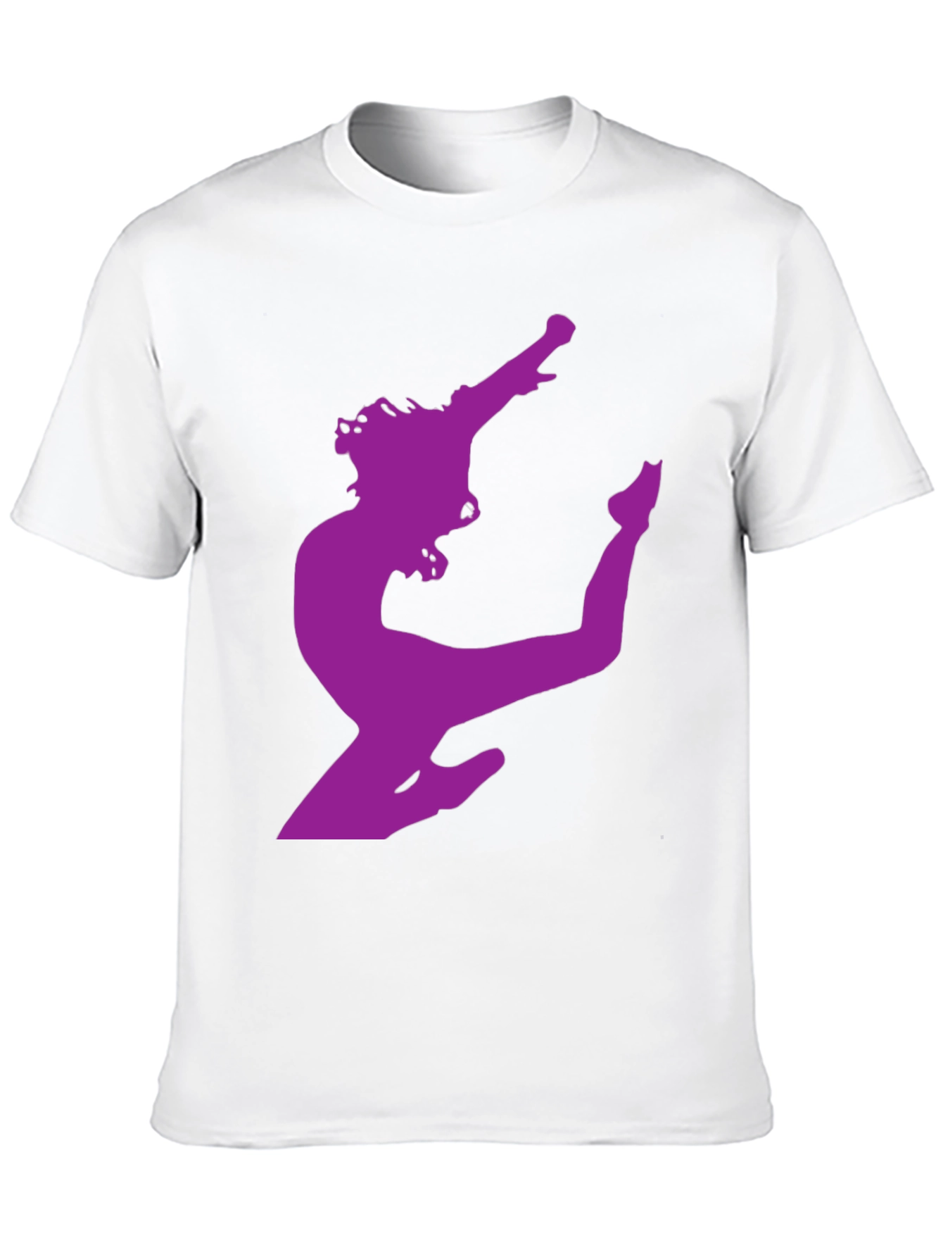 Silhouette Dancer Graphic Tee - Black Cotton T-Shirt