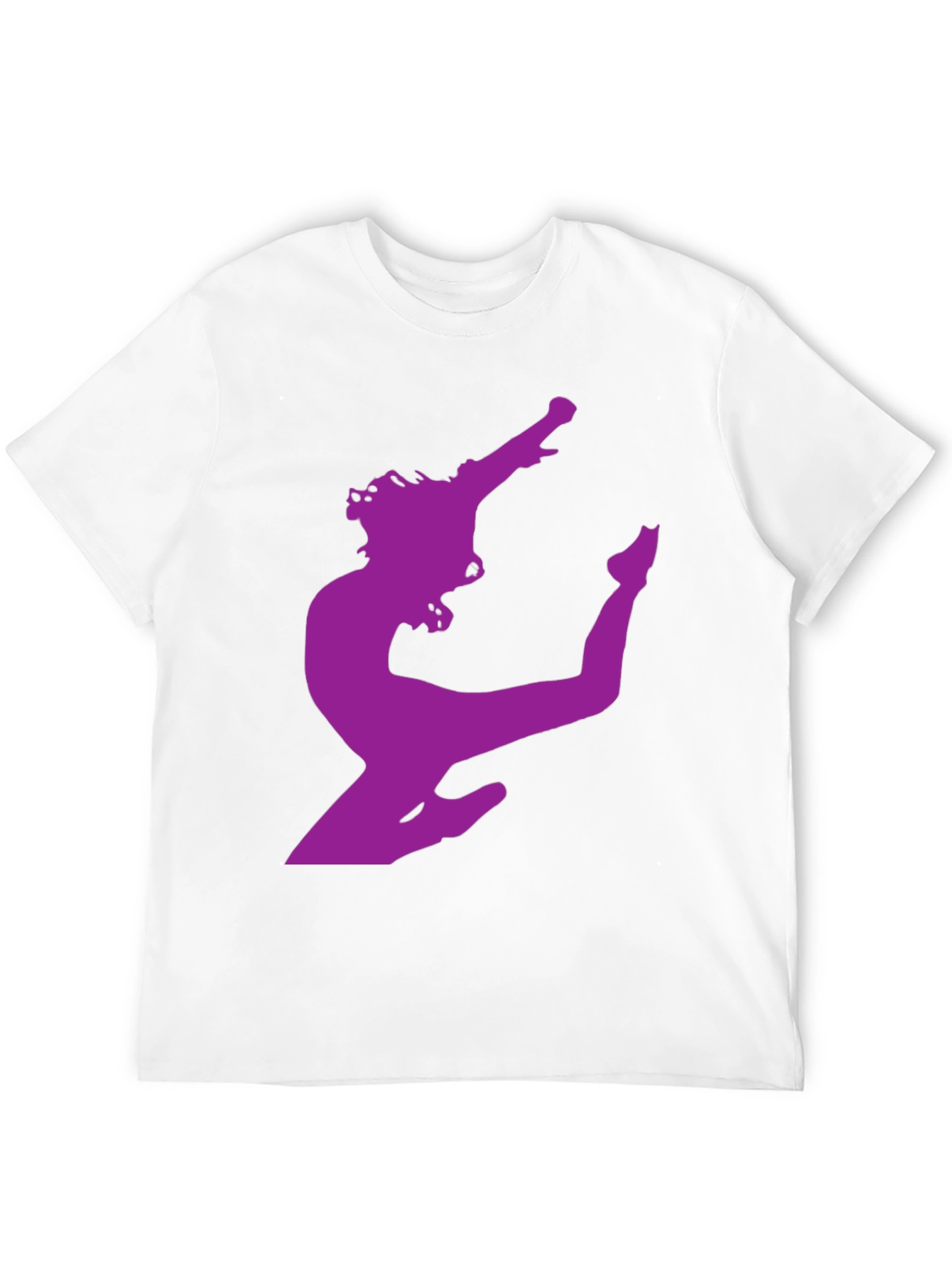 Silhouette Dancer Graphic Tee - Black Cotton T-Shirt