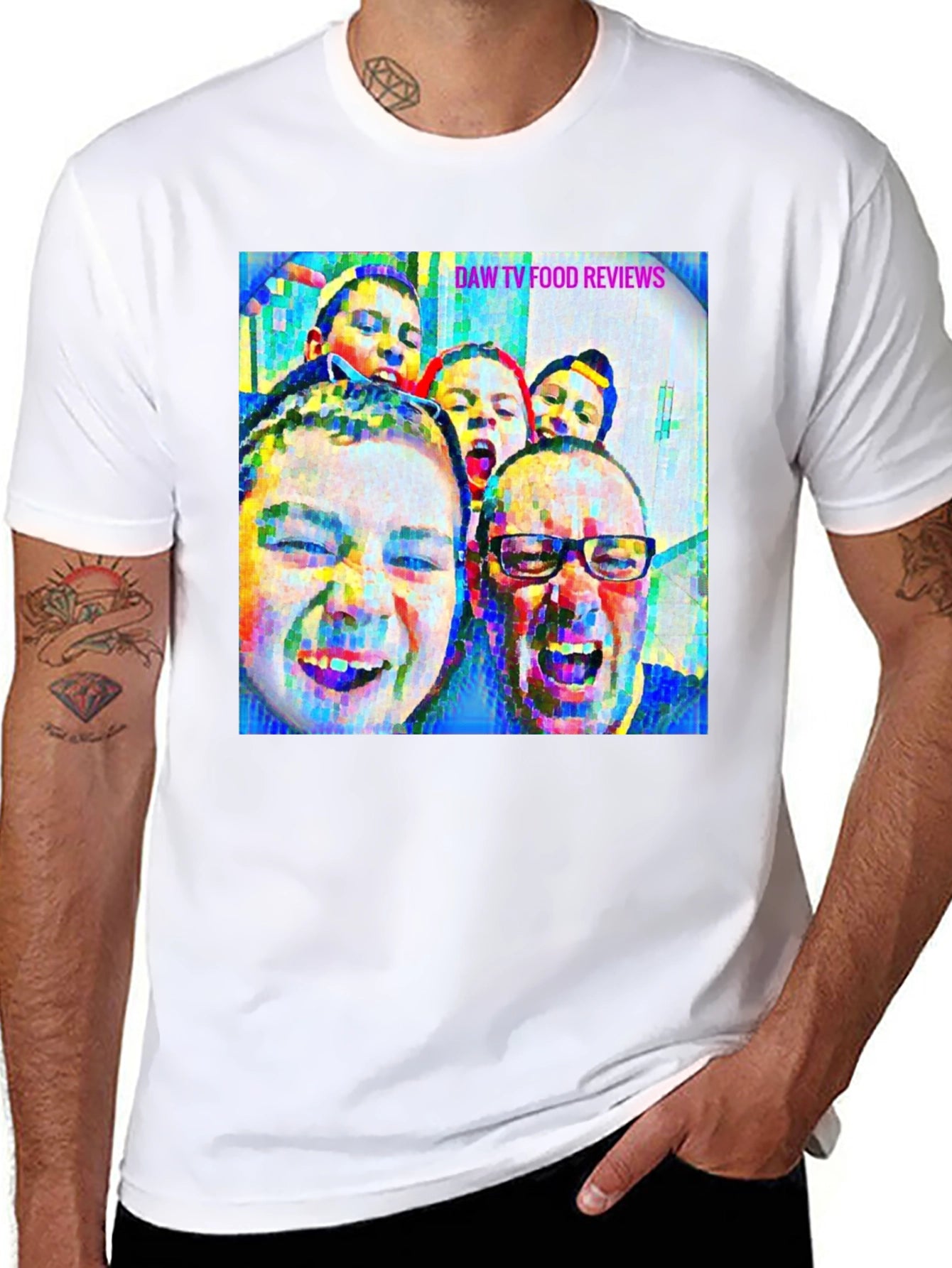 DAW TV Food Reviews Graphic Tee - Black