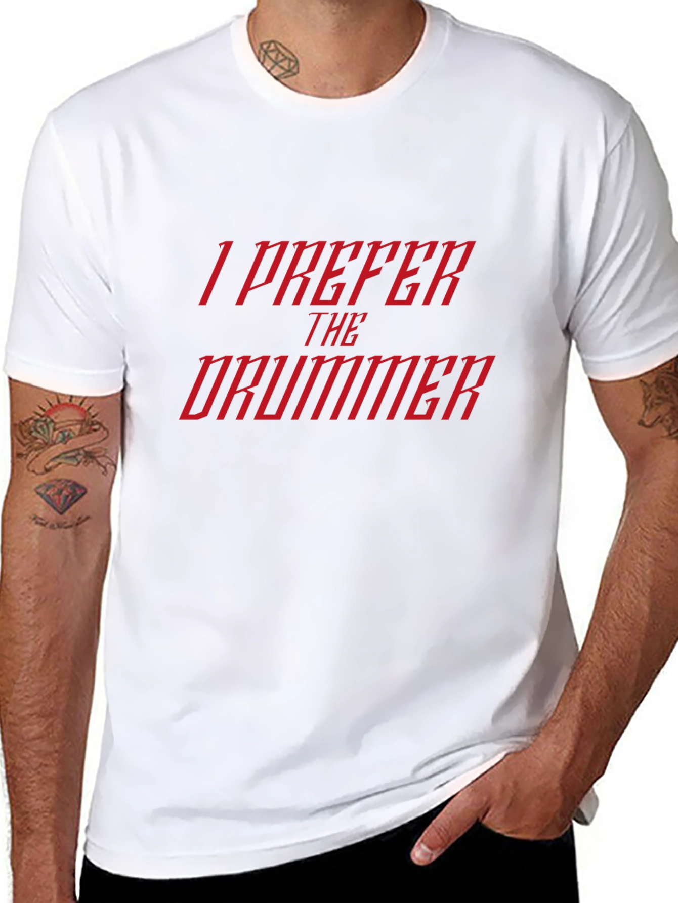I Prefer The Drummer Graphic T-Shirt