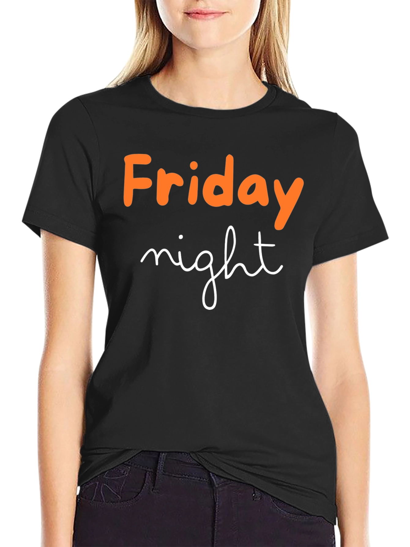 Friday Night Graphic Tee - Mens Black T-Shirt