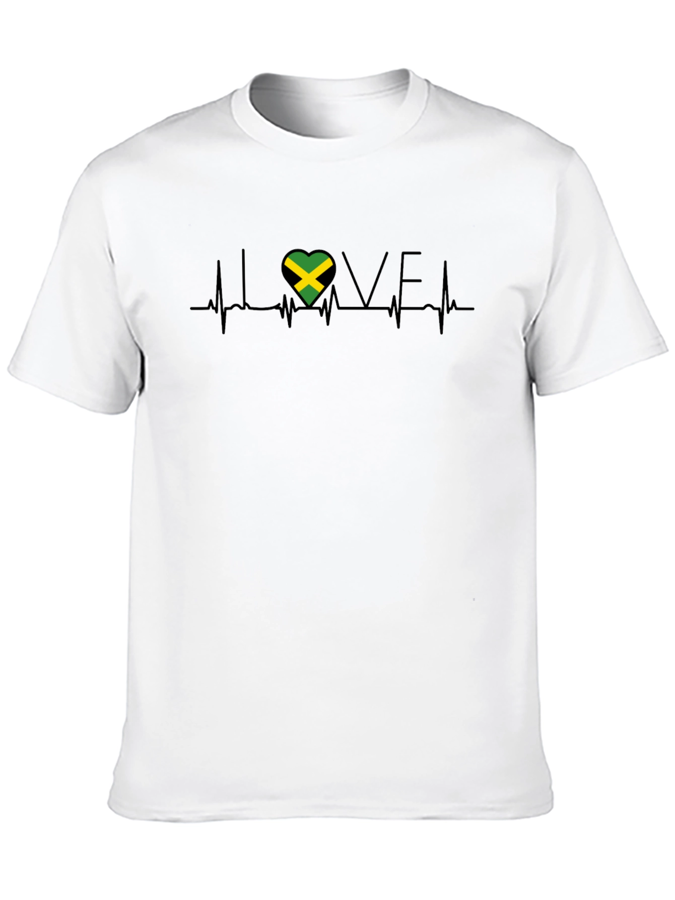 Jamaica Love Heartbeat T-Shirt