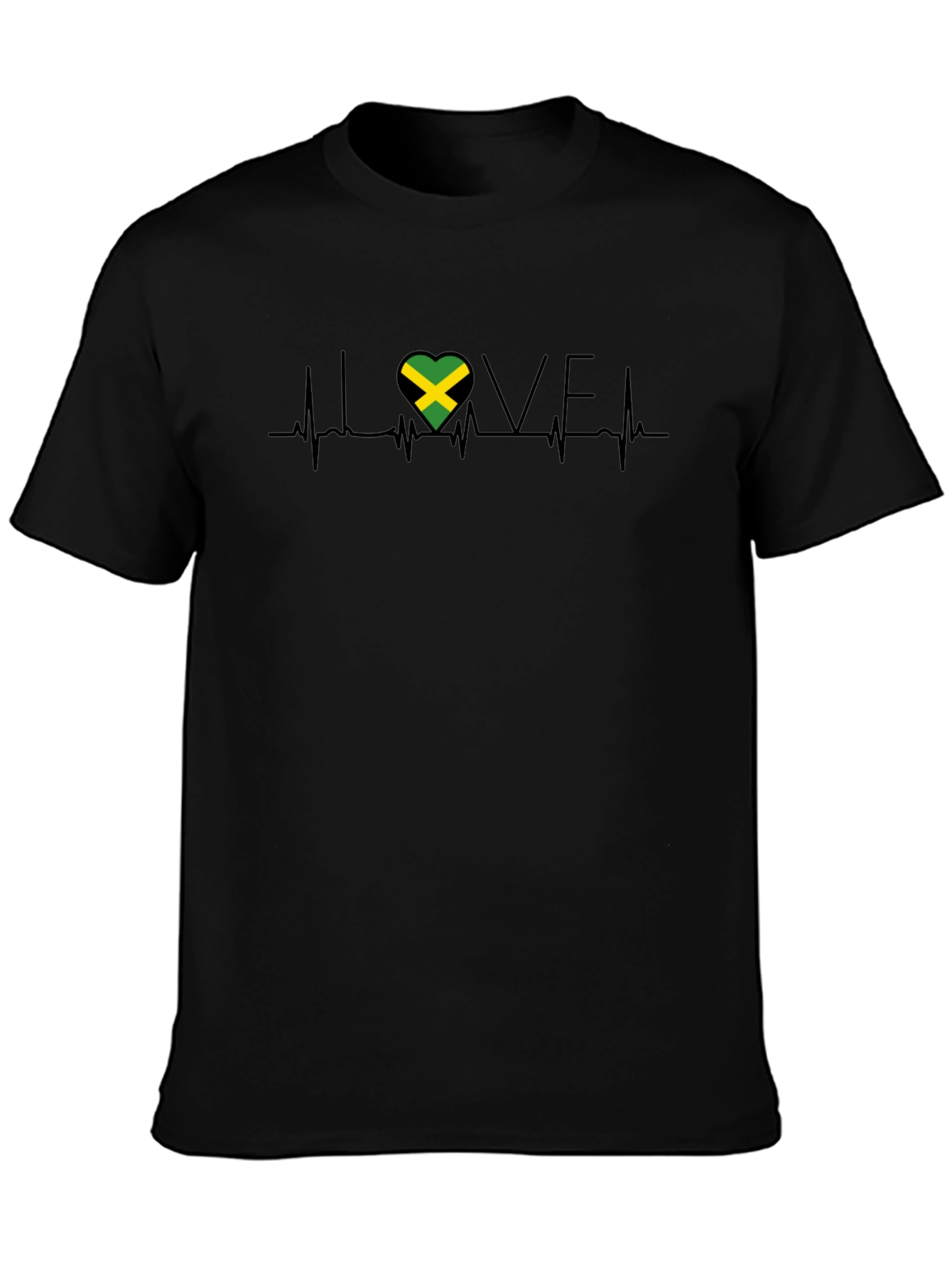 Jamaica Love Heartbeat T-Shirt
