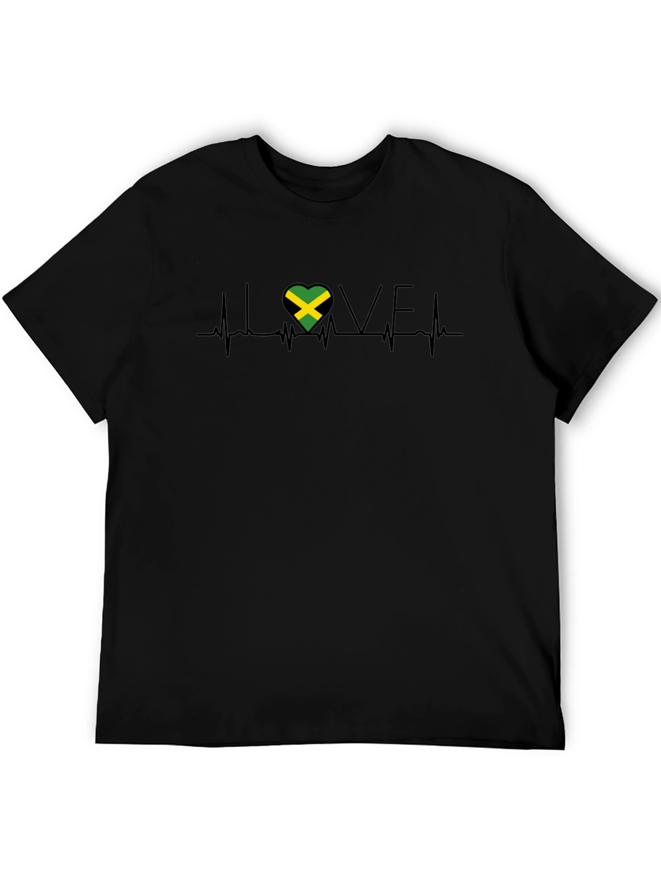 Jamaica Love Heartbeat T-Shirt
