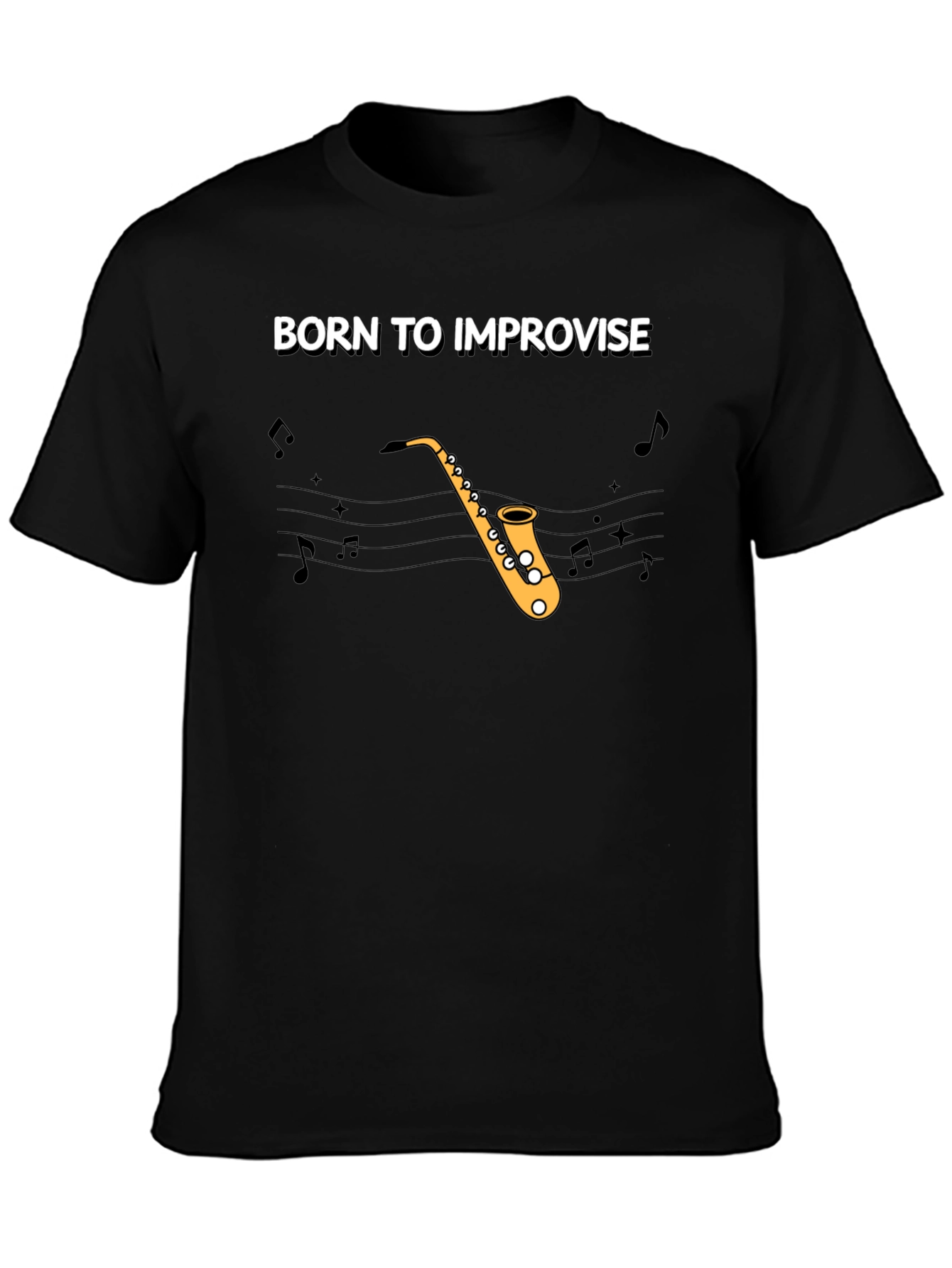 Born To Improvise Saxophone T-Shirt