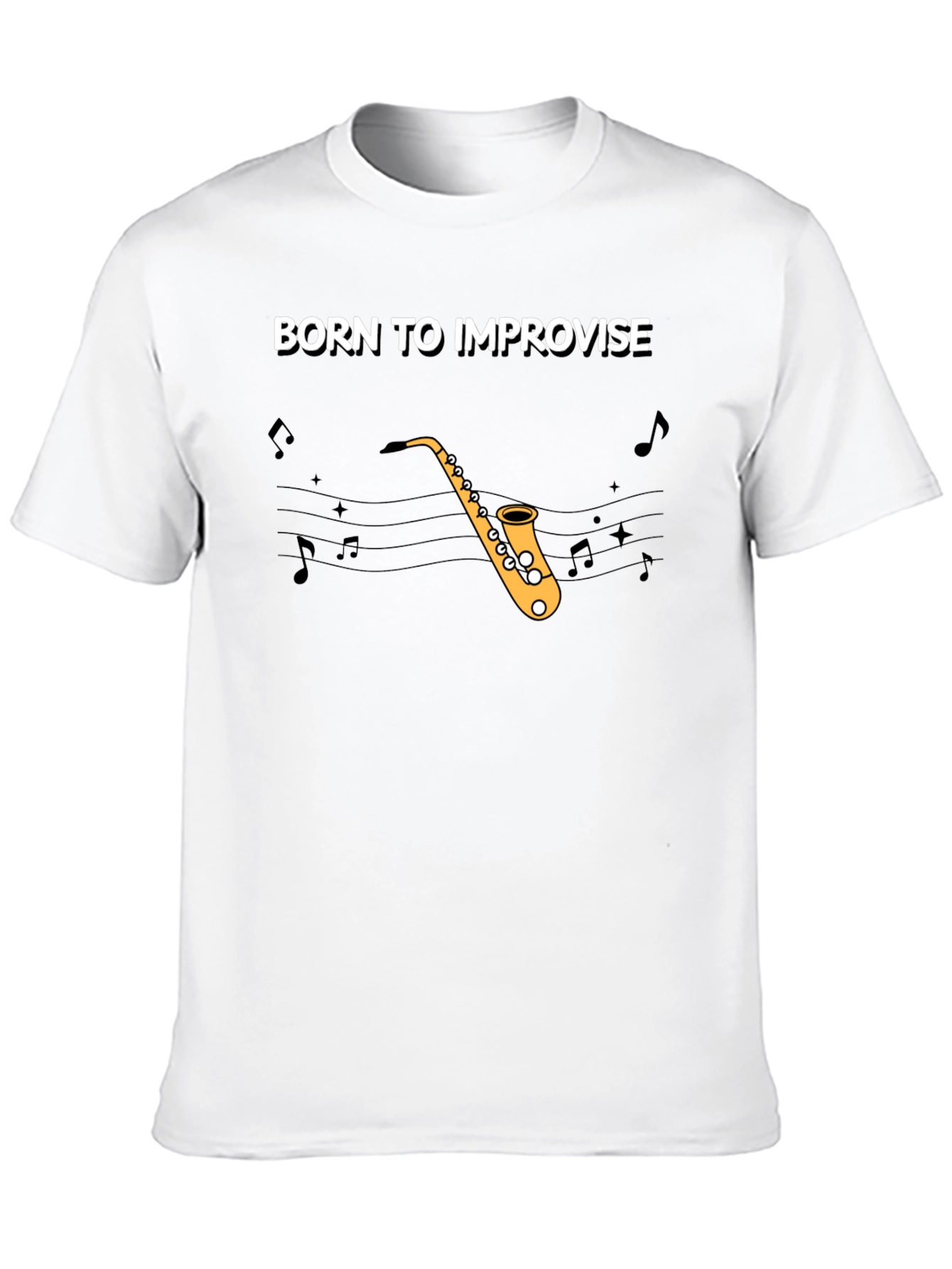 Born To Improvise Saxophone T-Shirt