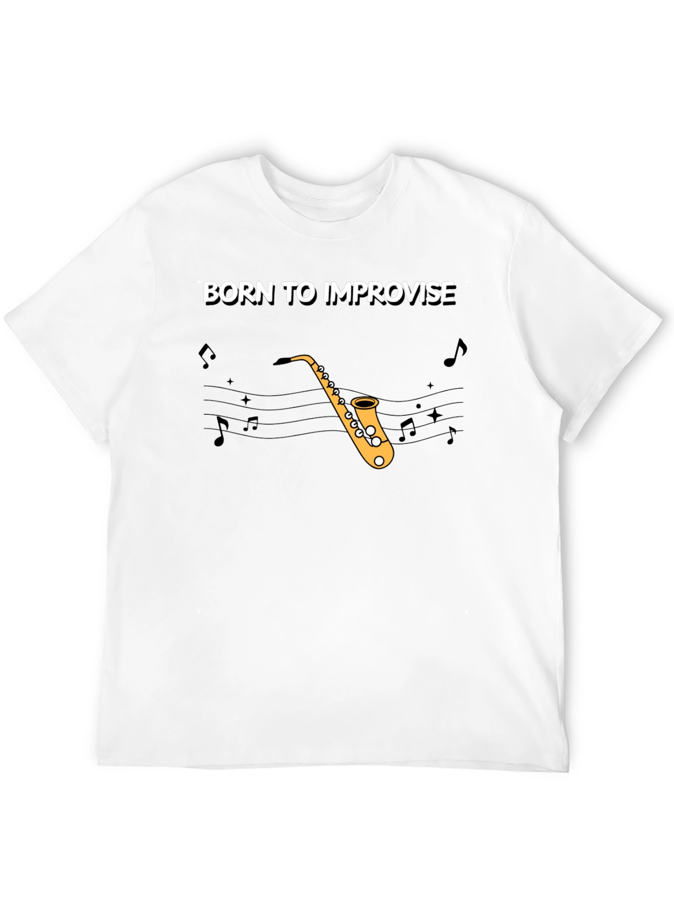 Born To Improvise Saxophone T-Shirt