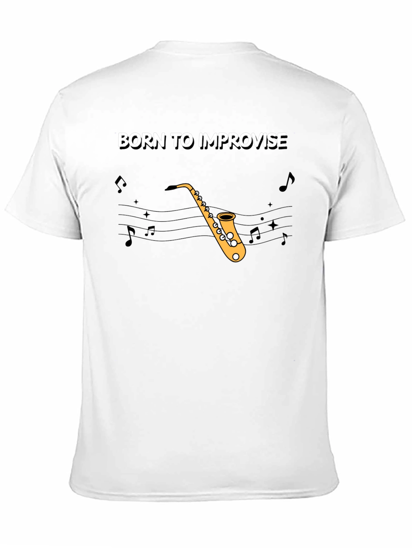 Born To Improvise Saxophone T-Shirt