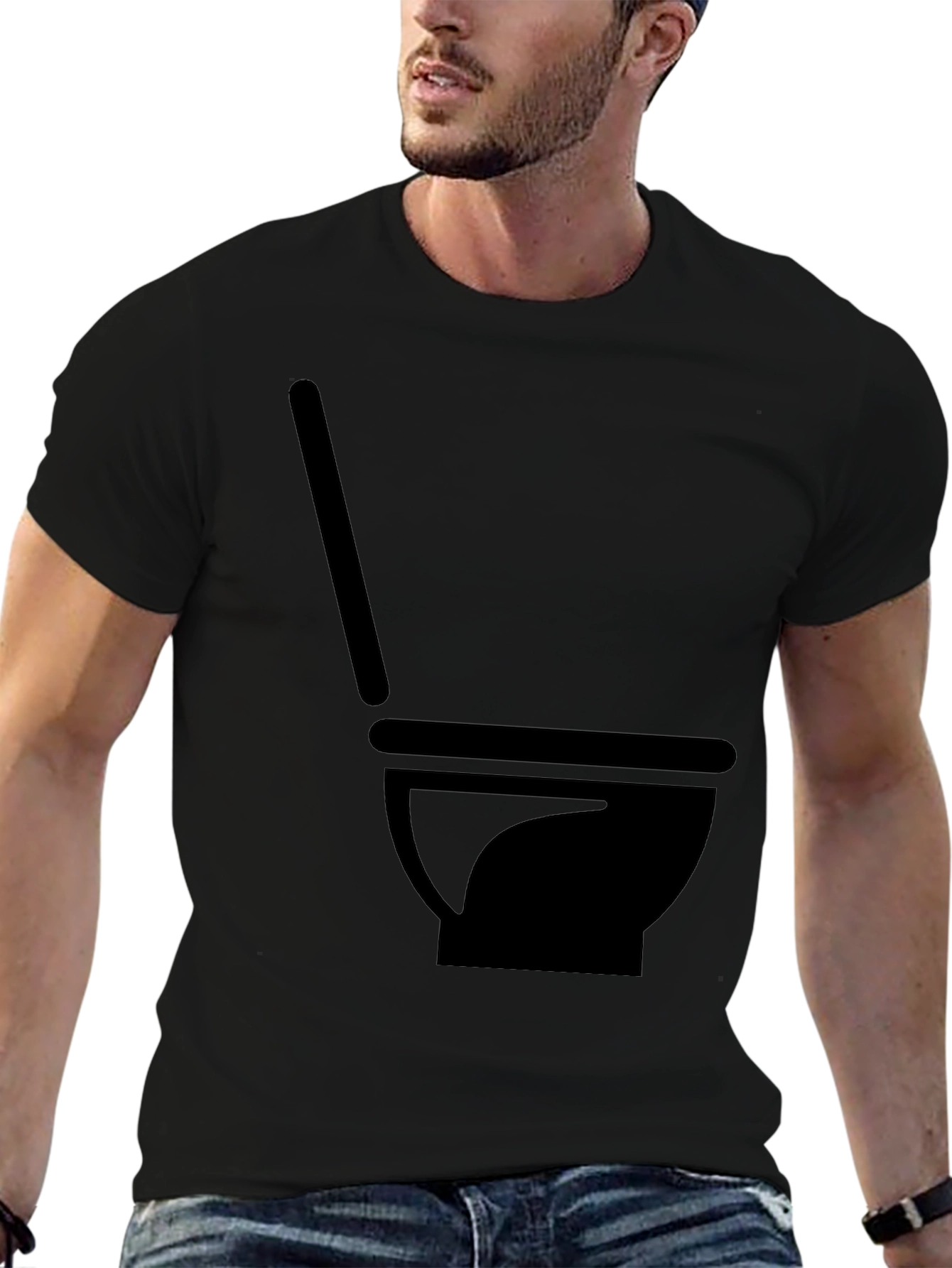 Mens Black Mortar & Pestle Graphic Tee