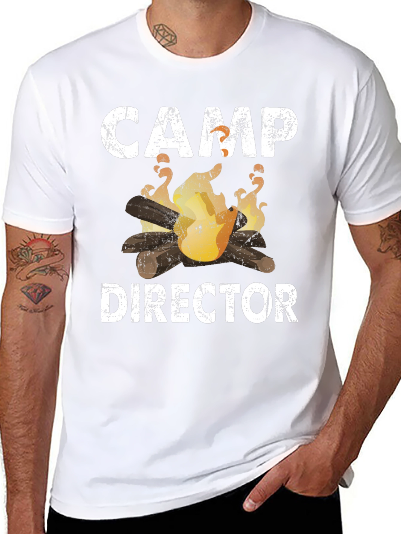 Camp Director T-Shirt - Bonfire Graphic Tee