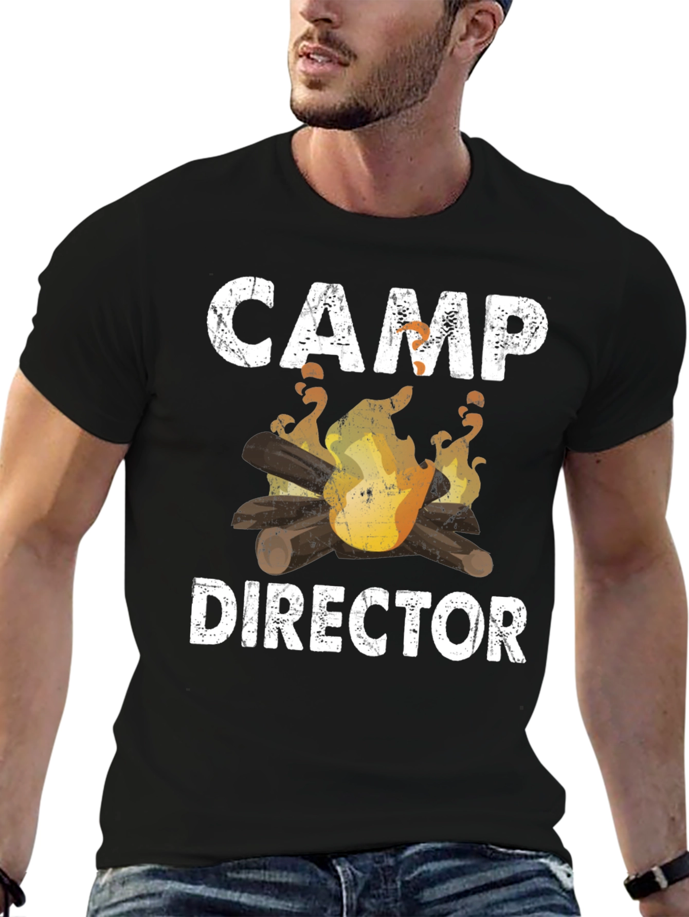 Camp Director T-Shirt - Bonfire Graphic Tee