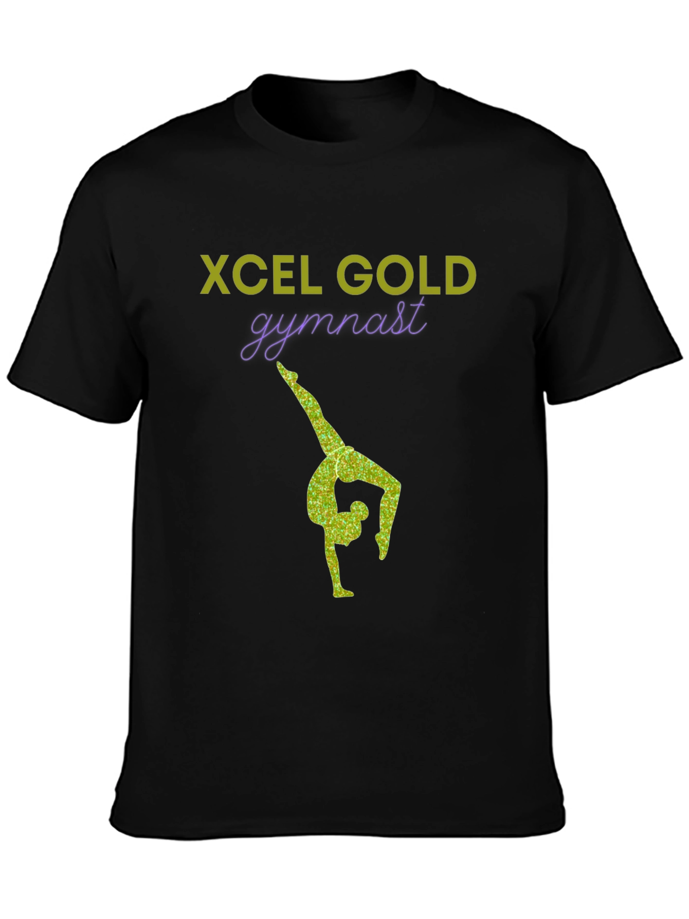 Xcel Gold Gymnast T-Shirt - Stylish Gymnastics Apparel
