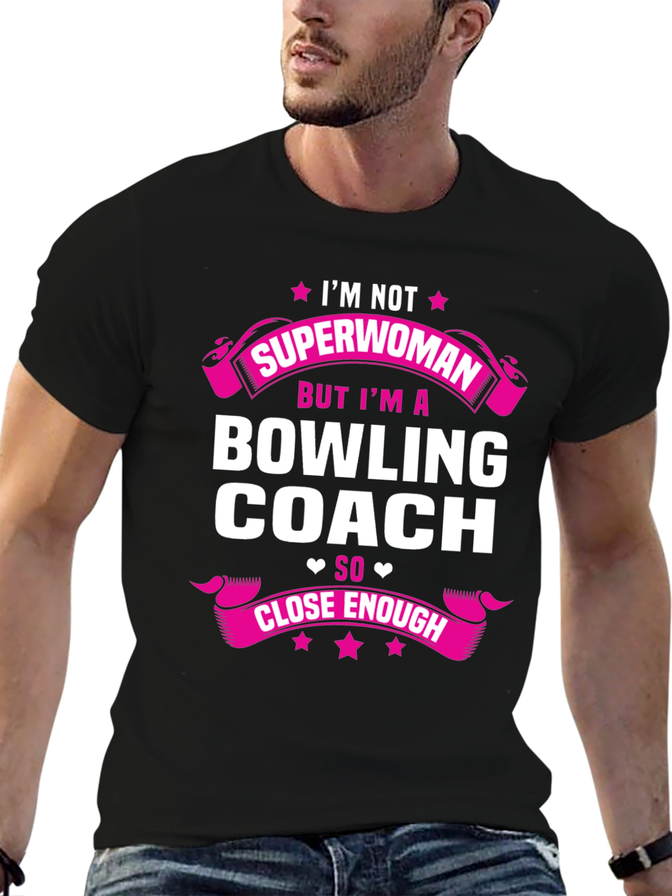 Bowling Coach Graphic Tee - Superwoman Close Enough