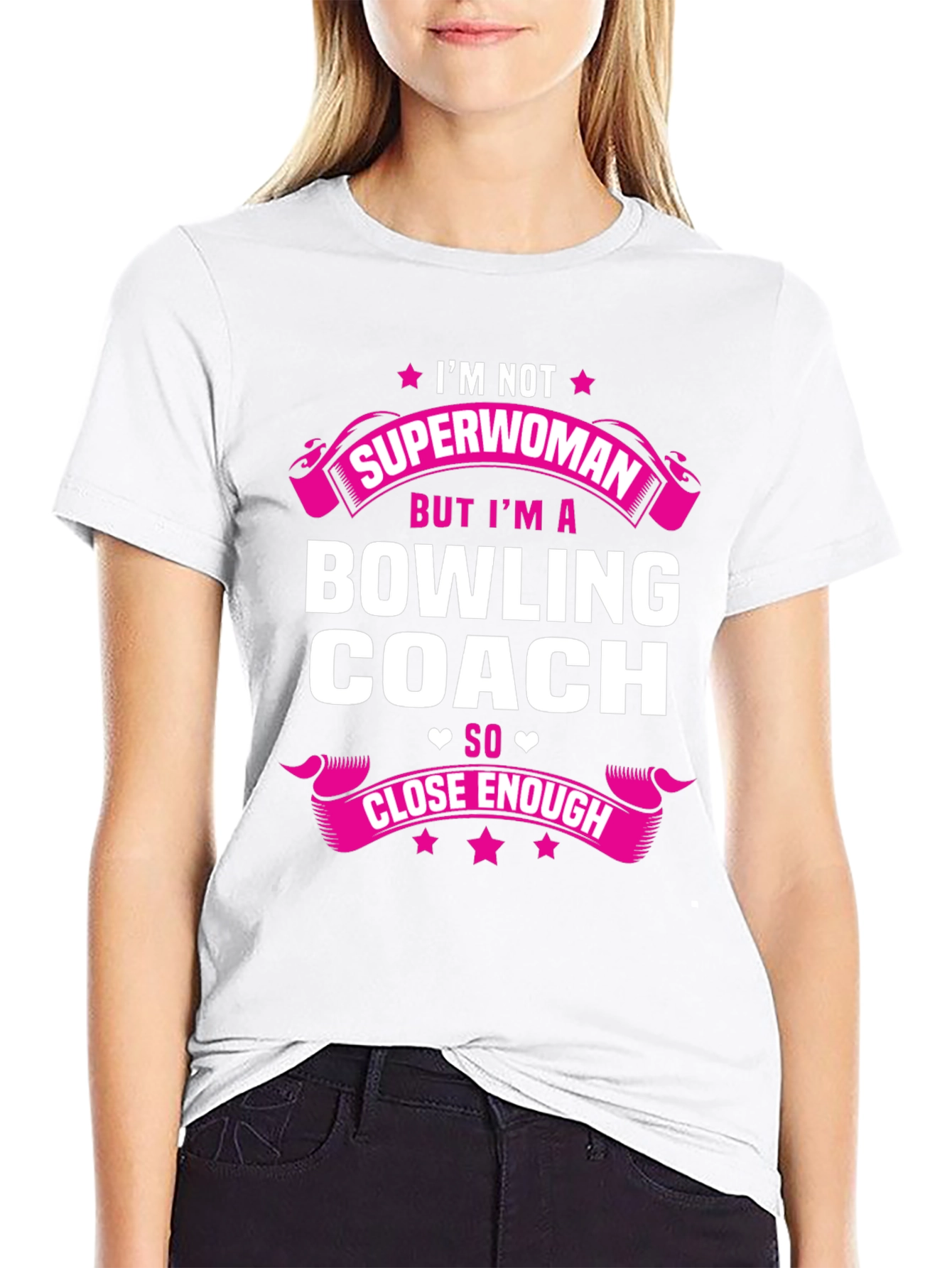 Bowling Coach Graphic Tee - Superwoman Close Enough