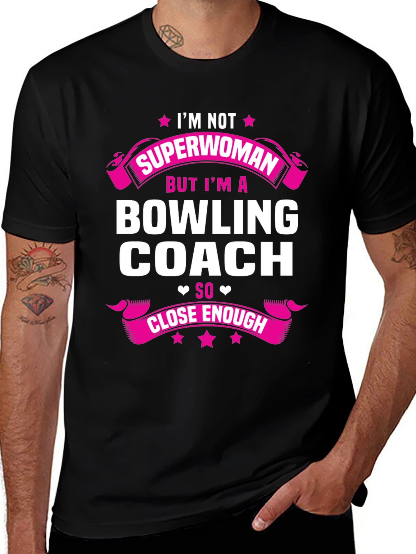Bowling Coach Graphic Tee - Superwoman Close Enough