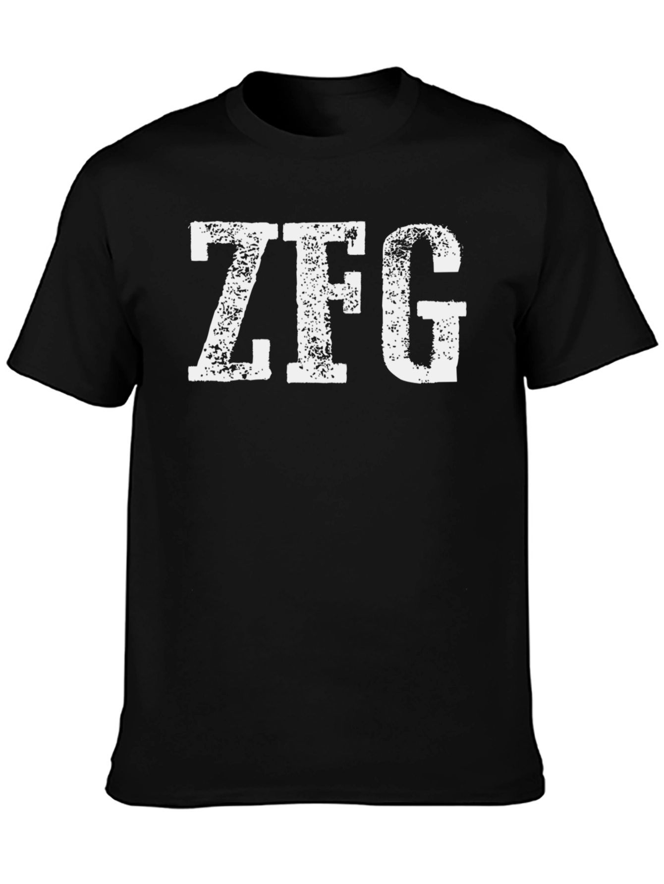 ZFG Graphic Tee - Casual Black T-Shirt