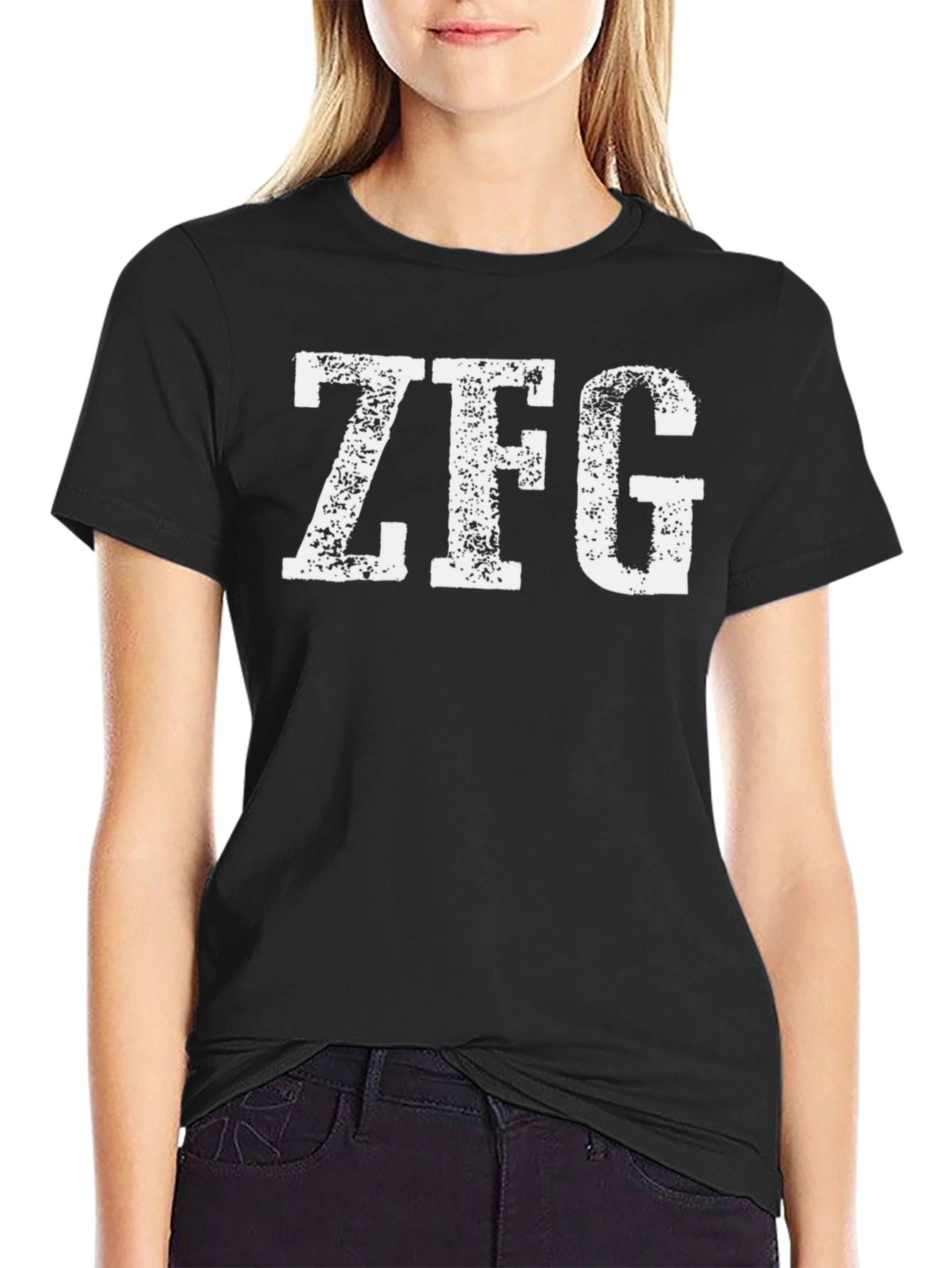 ZFG Graphic Tee - Casual Black T-Shirt
