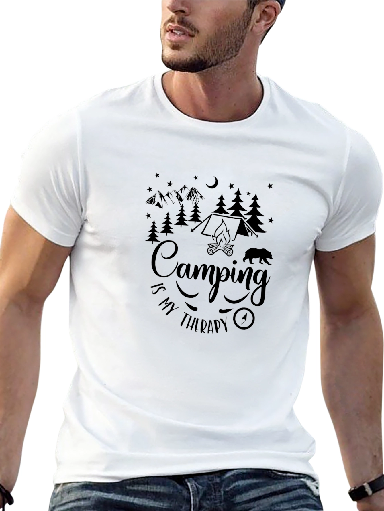 Camping Therapy T-Shirt - Outdoor Adventure Tee