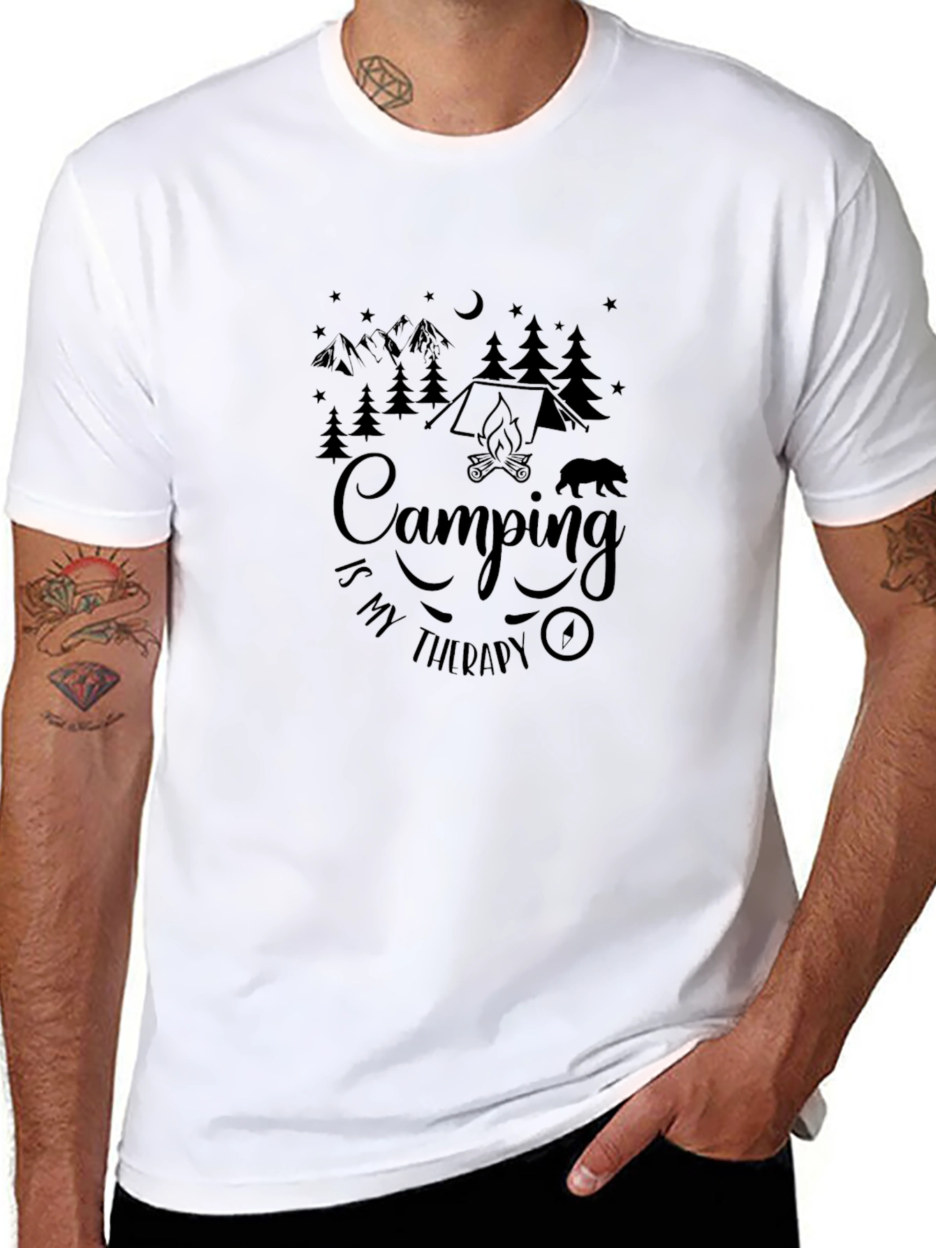 Camping Therapy T-Shirt - Outdoor Adventure Tee