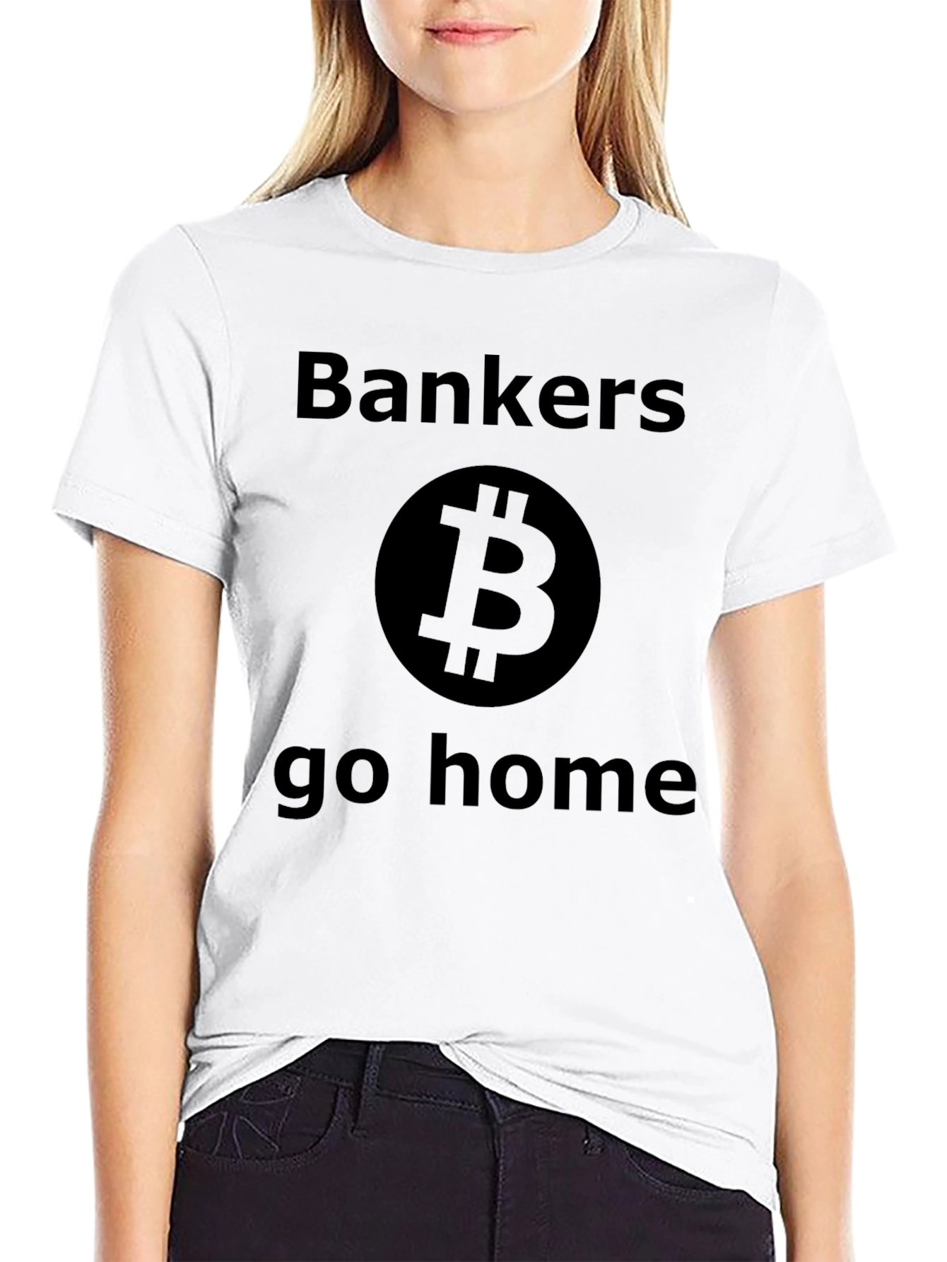 Bankers Go Home Bitcoin T-Shirt Crypto Tee