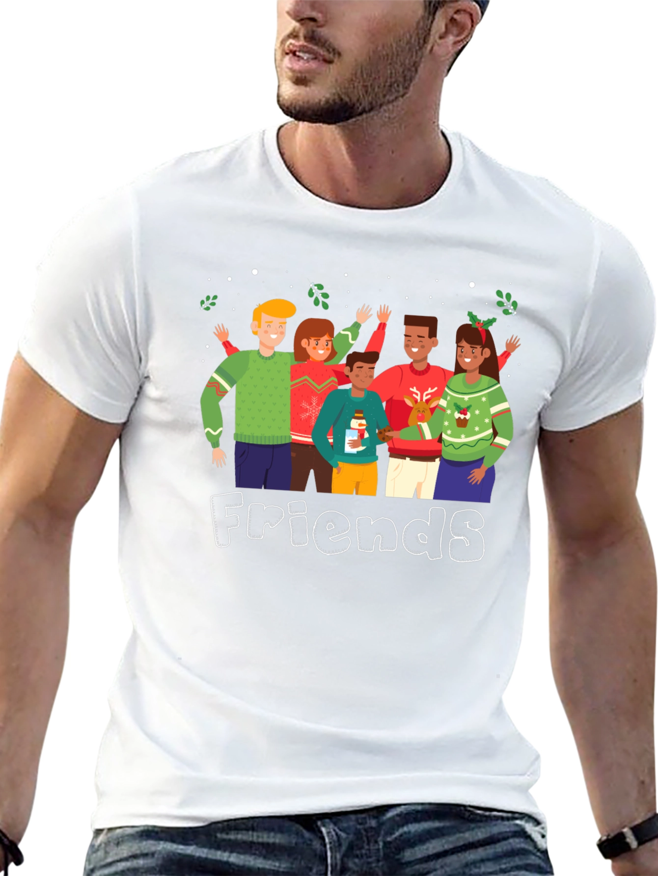 Friends Christmas Sweater T-Shirt