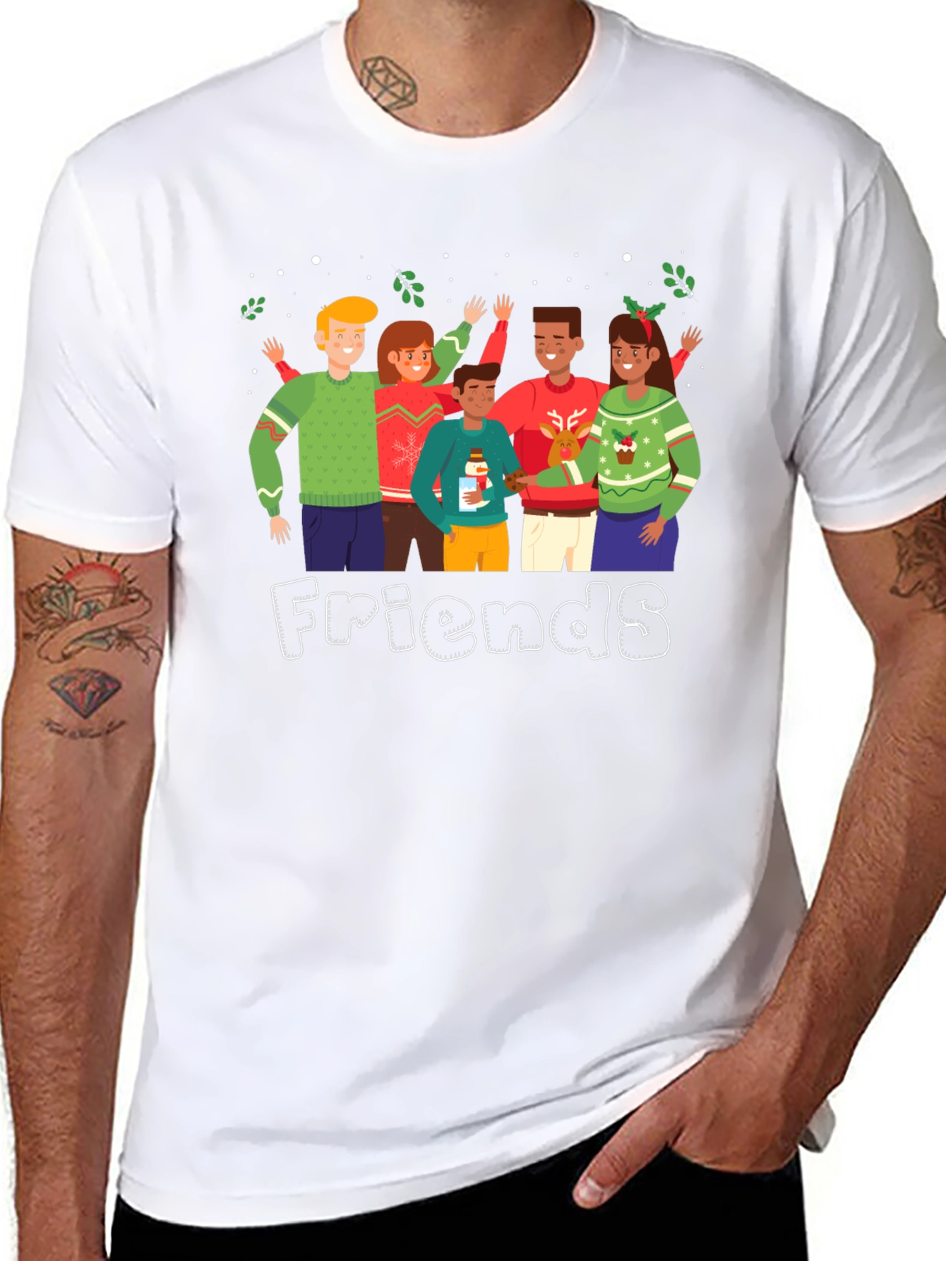 Friends Christmas Sweater T-Shirt