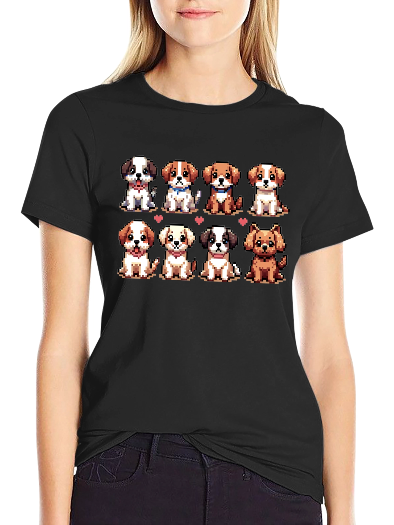 Pixel Puppy T-Shirt - Cute Dog Lover Tee