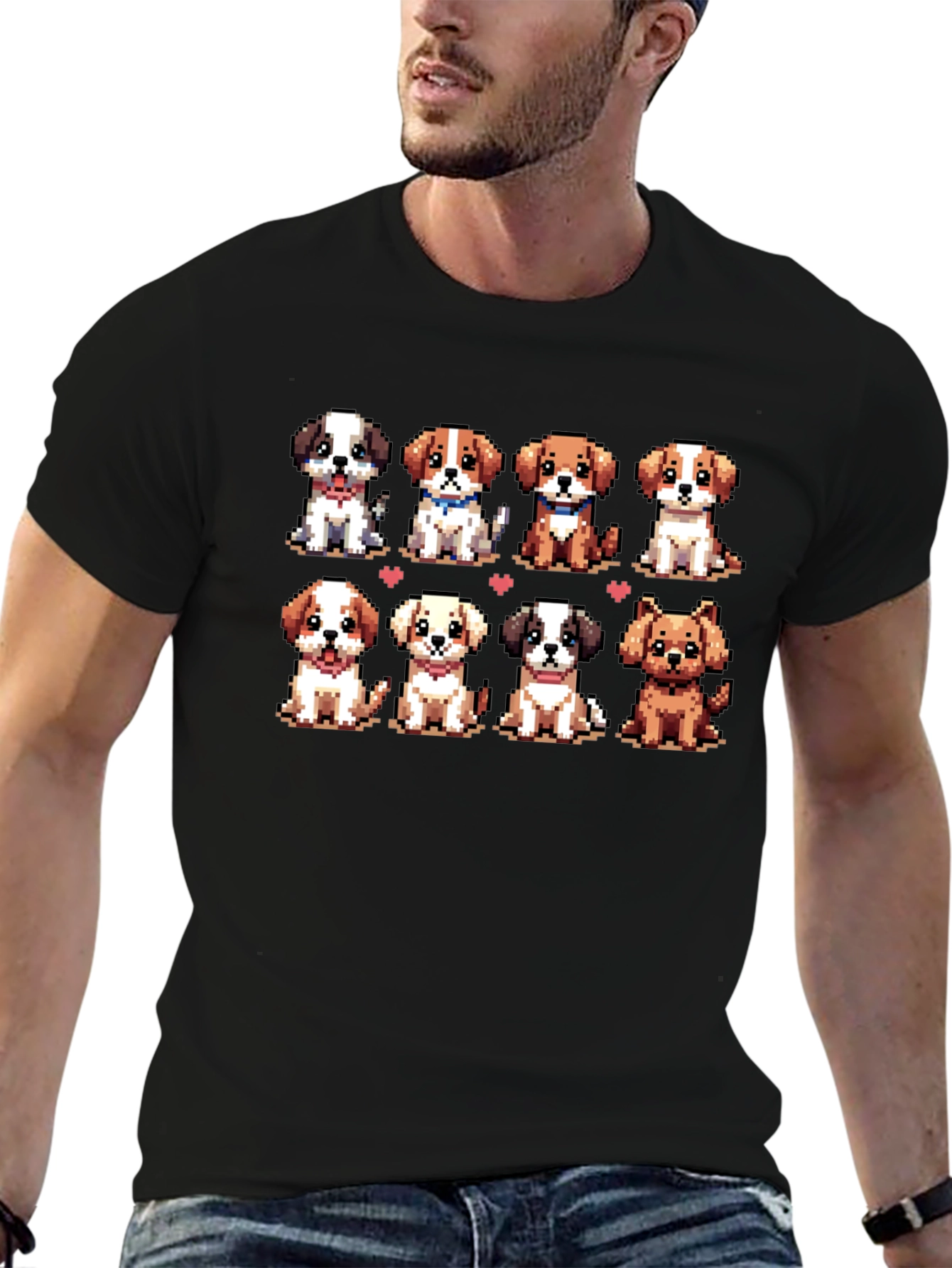 Pixel Puppy T-Shirt - Cute Dog Lover Tee