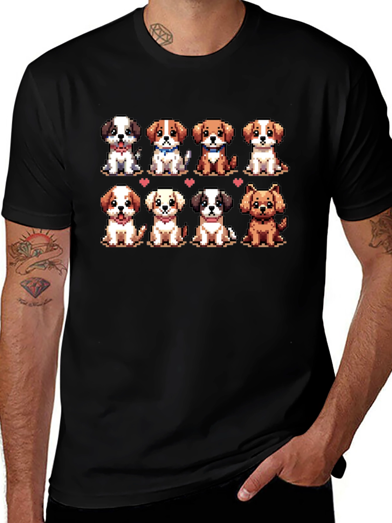 Pixel Puppy T-Shirt - Cute Dog Lover Tee