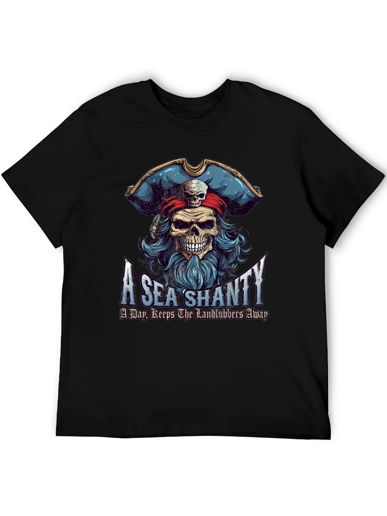 A Sea Shanty T-Shirt Pirate Skull Tee