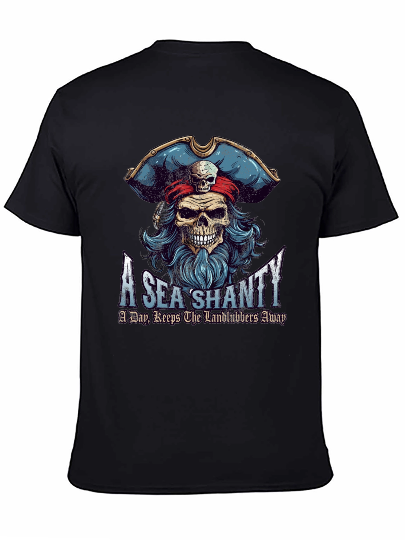 A Sea Shanty T-Shirt Pirate Skull Tee