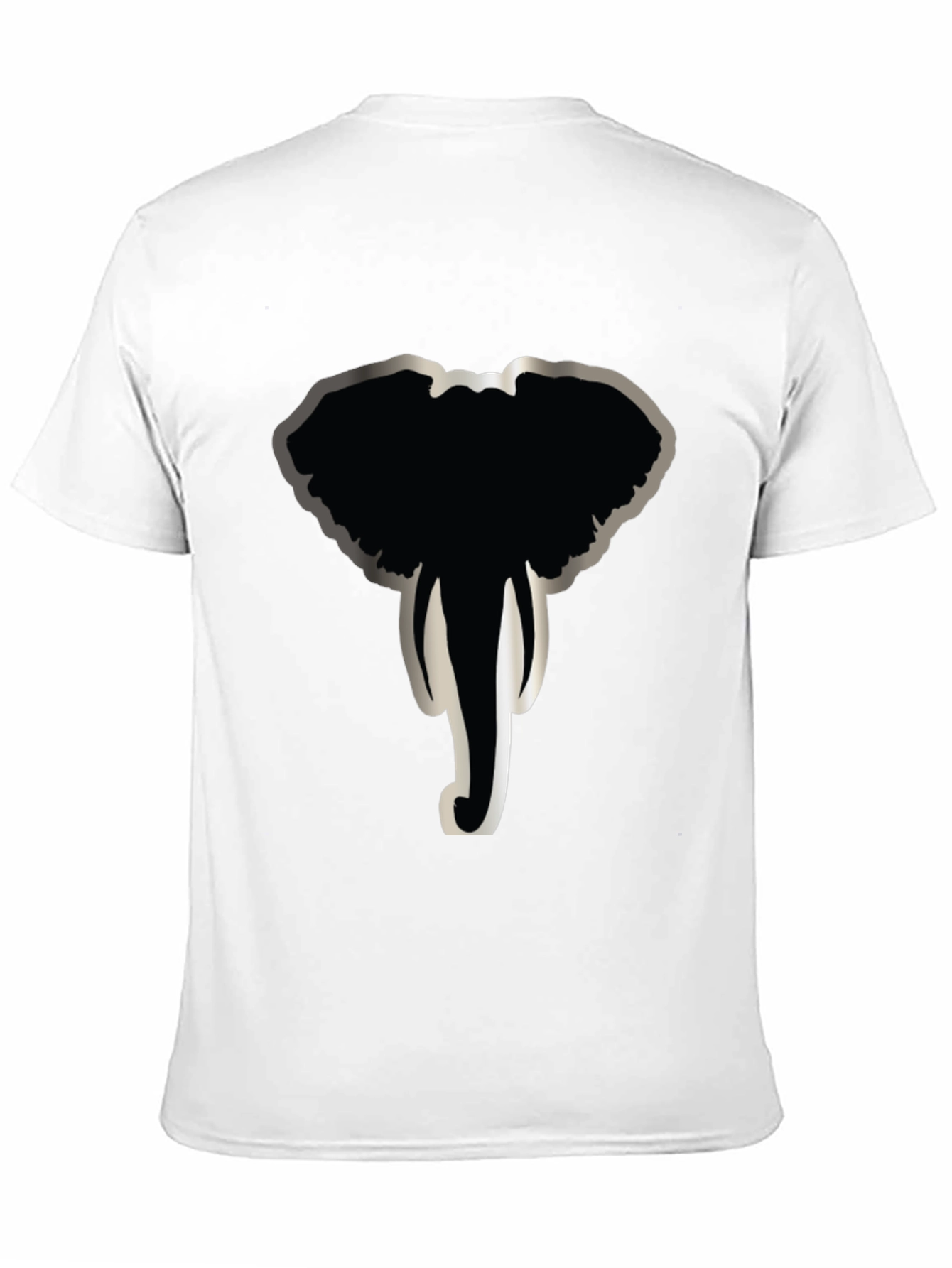 Elephant Graphic Print Crew Neck T-Shirt