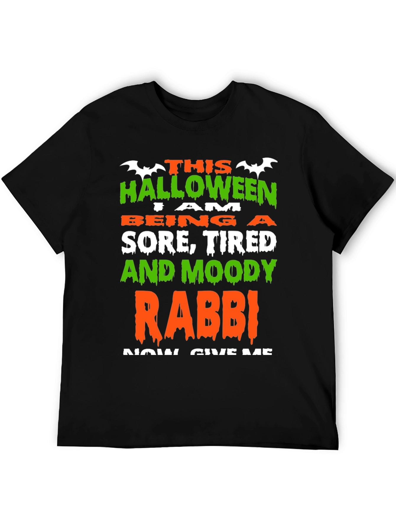 Halloween Sore Tired Moody Rabbi T-Shirt