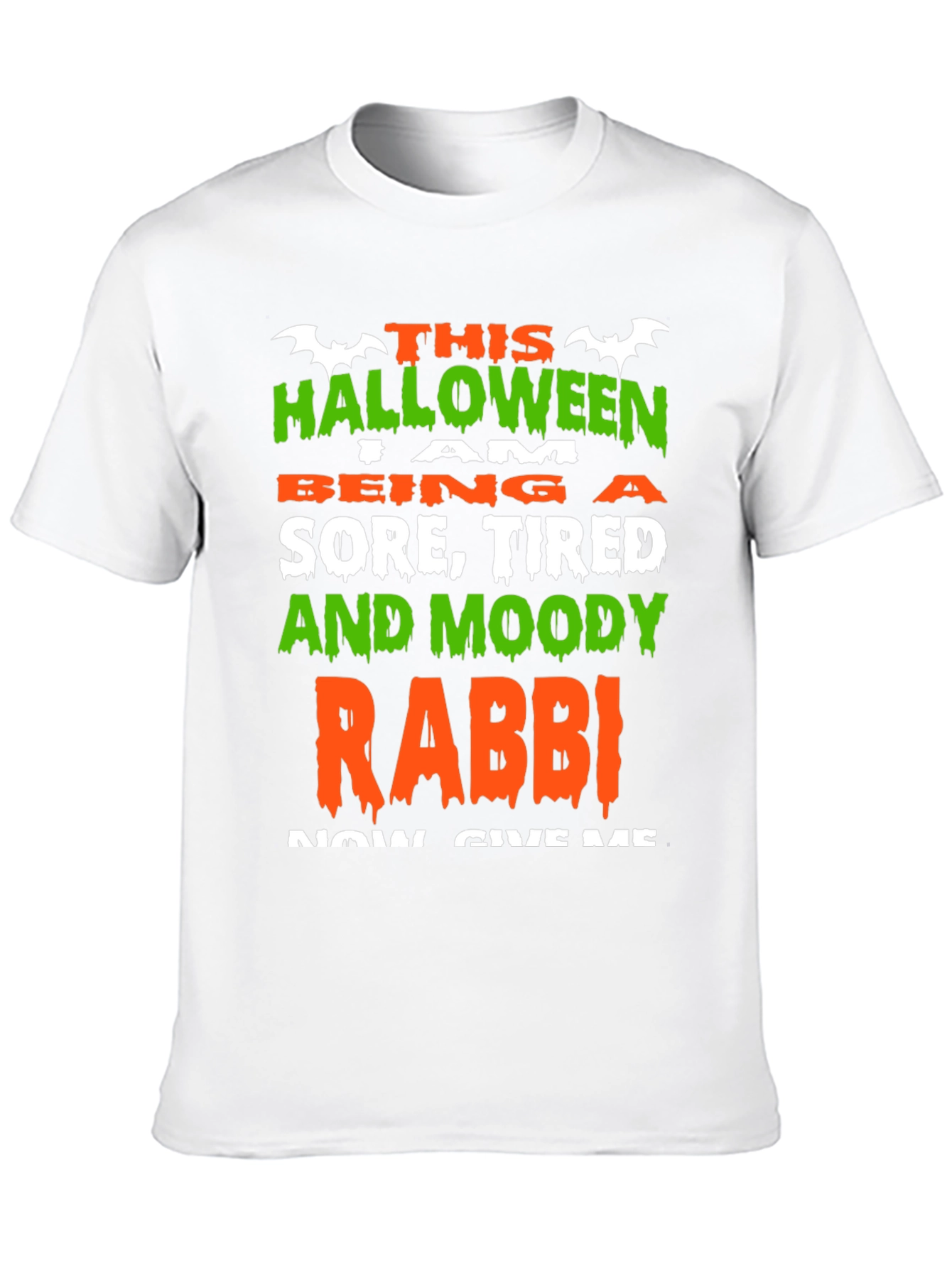 Halloween Sore Tired Moody Rabbi T-Shirt