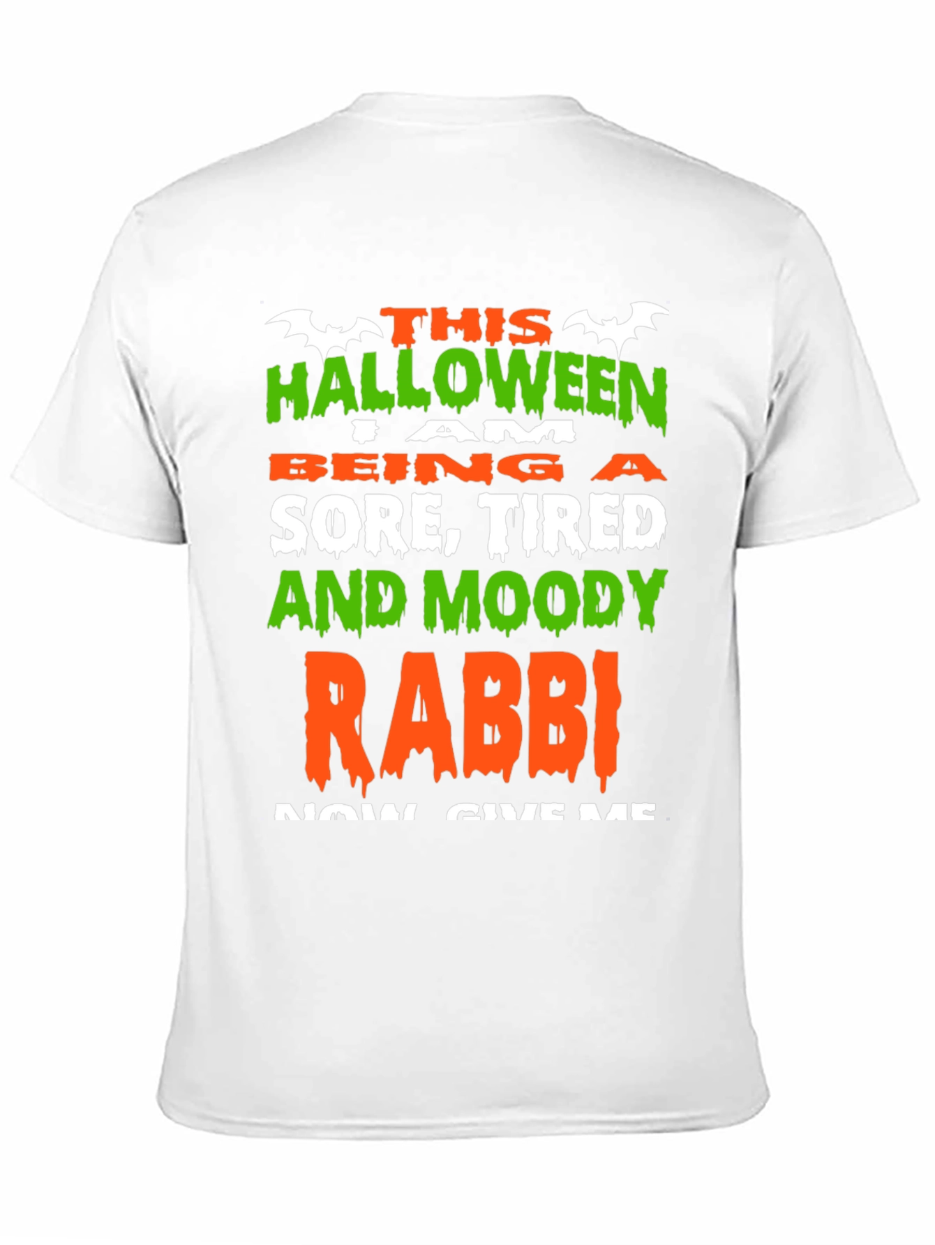 Halloween Sore Tired Moody Rabbi T-Shirt