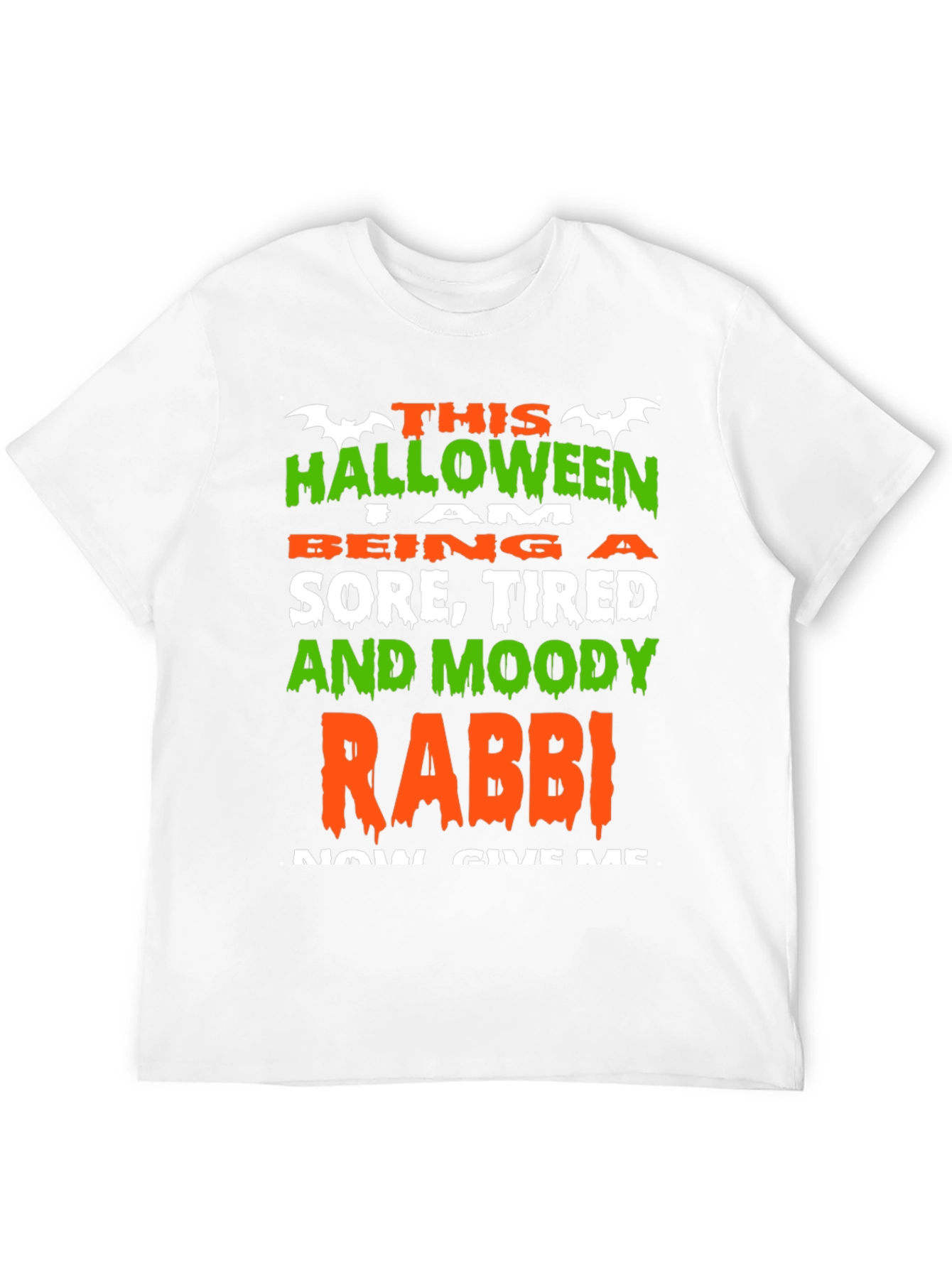 Halloween Sore Tired Moody Rabbi T-Shirt