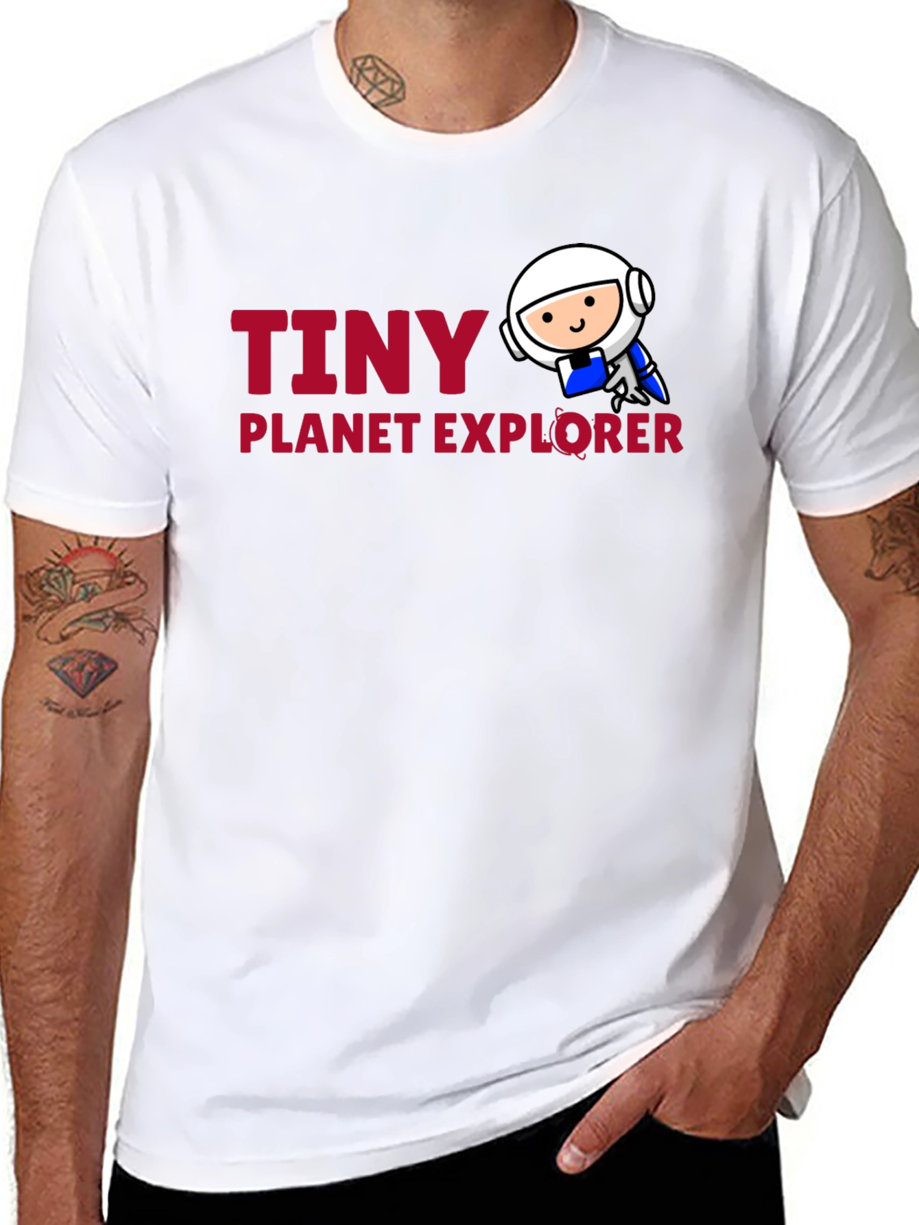 Tiny Planet Explorer Black T-Shirt