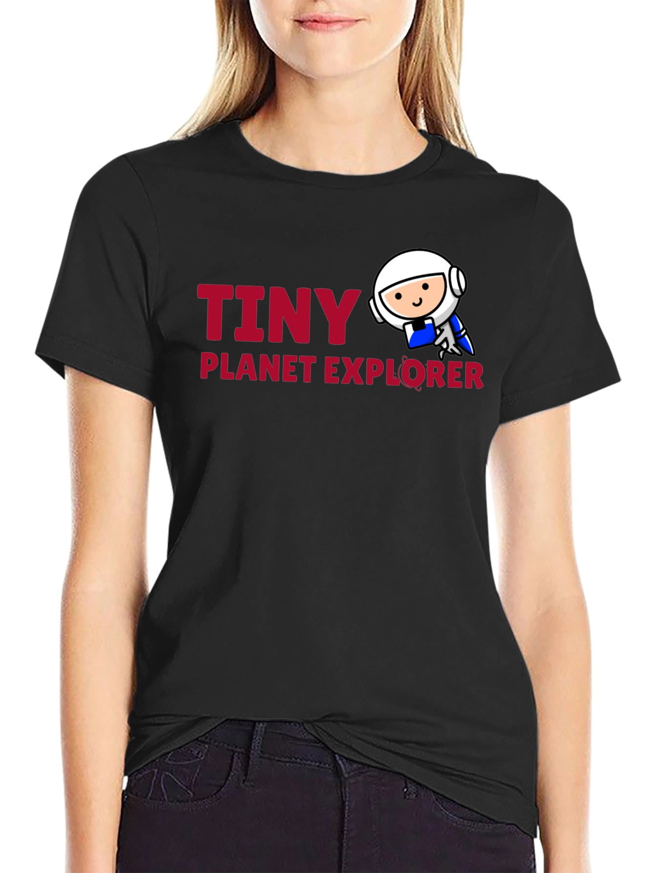 Tiny Planet Explorer Black T-Shirt