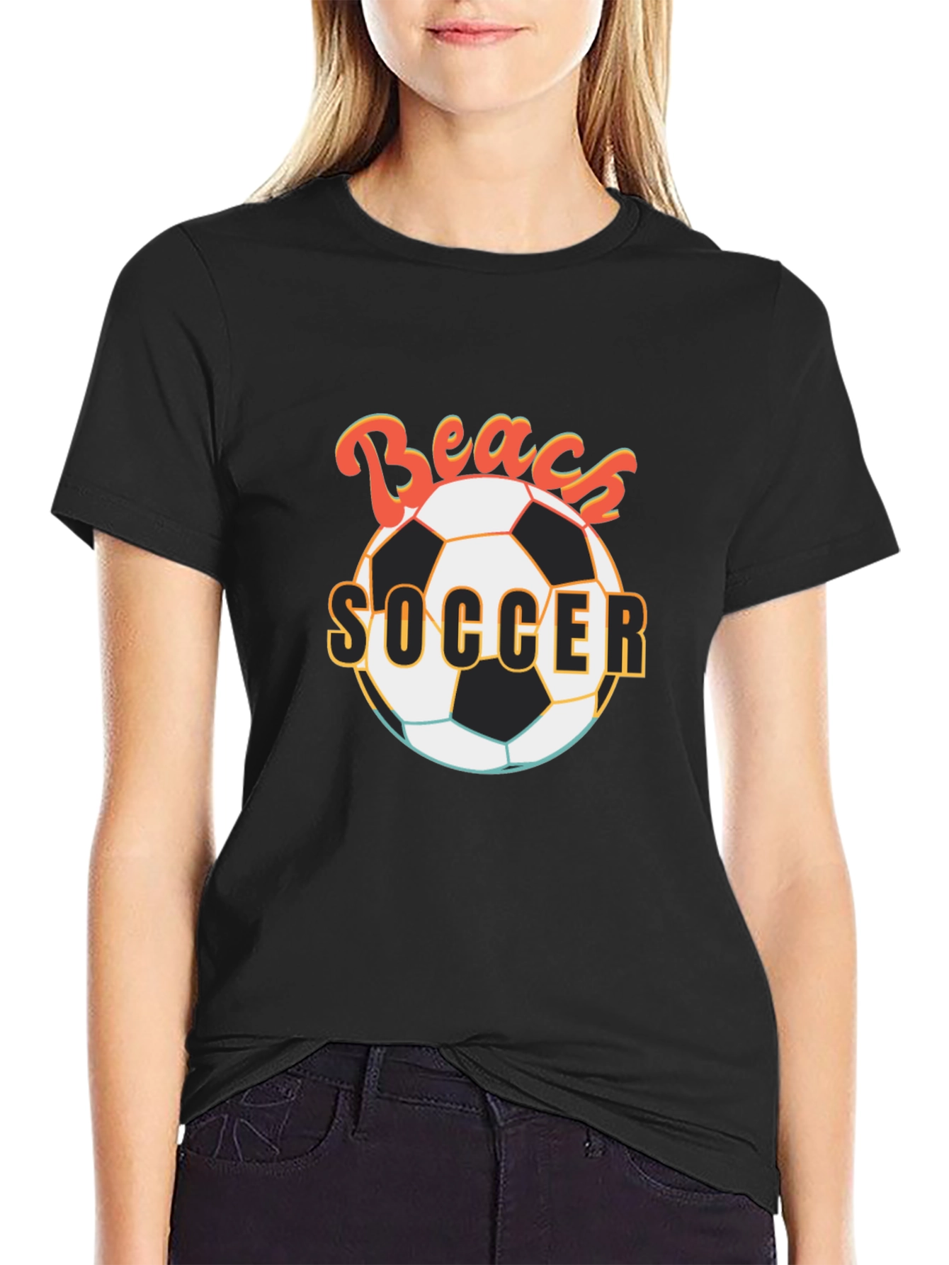 Beach Soccer Graphic T-Shirt