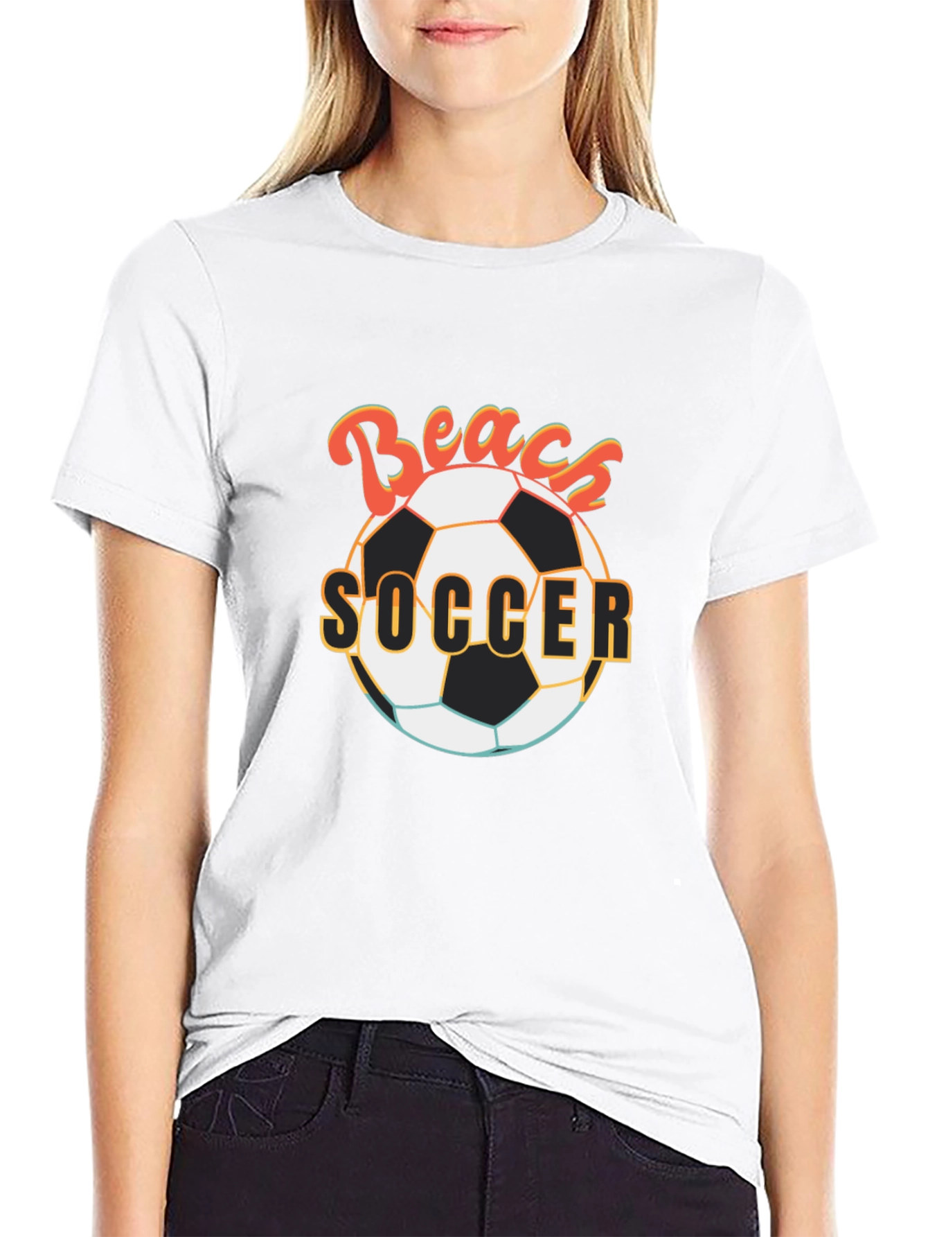 Beach Soccer Graphic T-Shirt