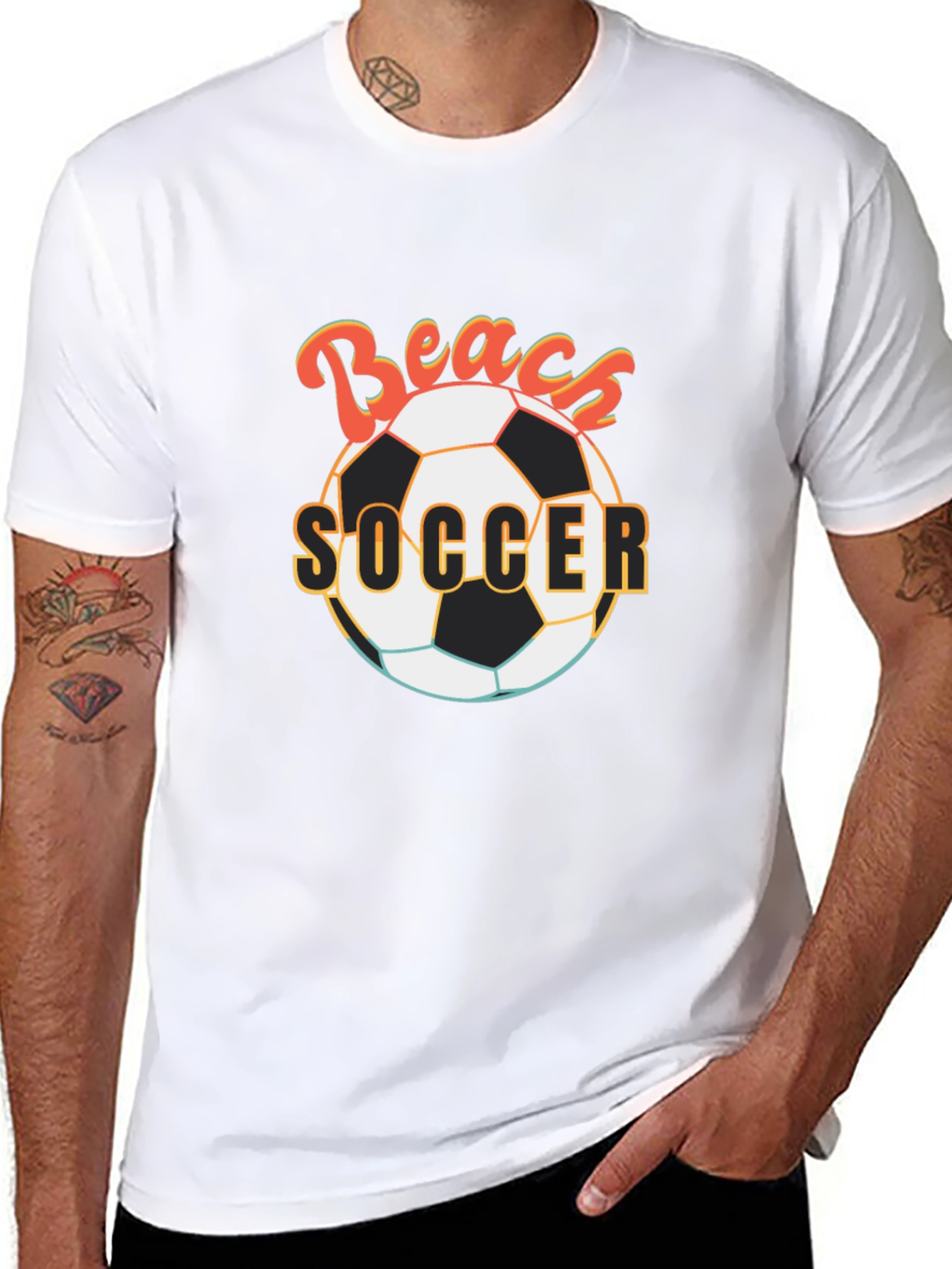 Beach Soccer Graphic T-Shirt
