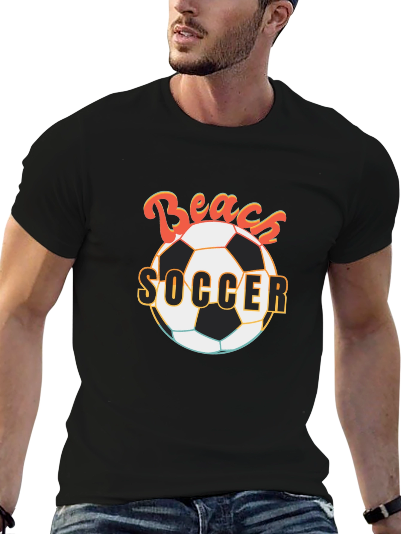 Beach Soccer Graphic T-Shirt
