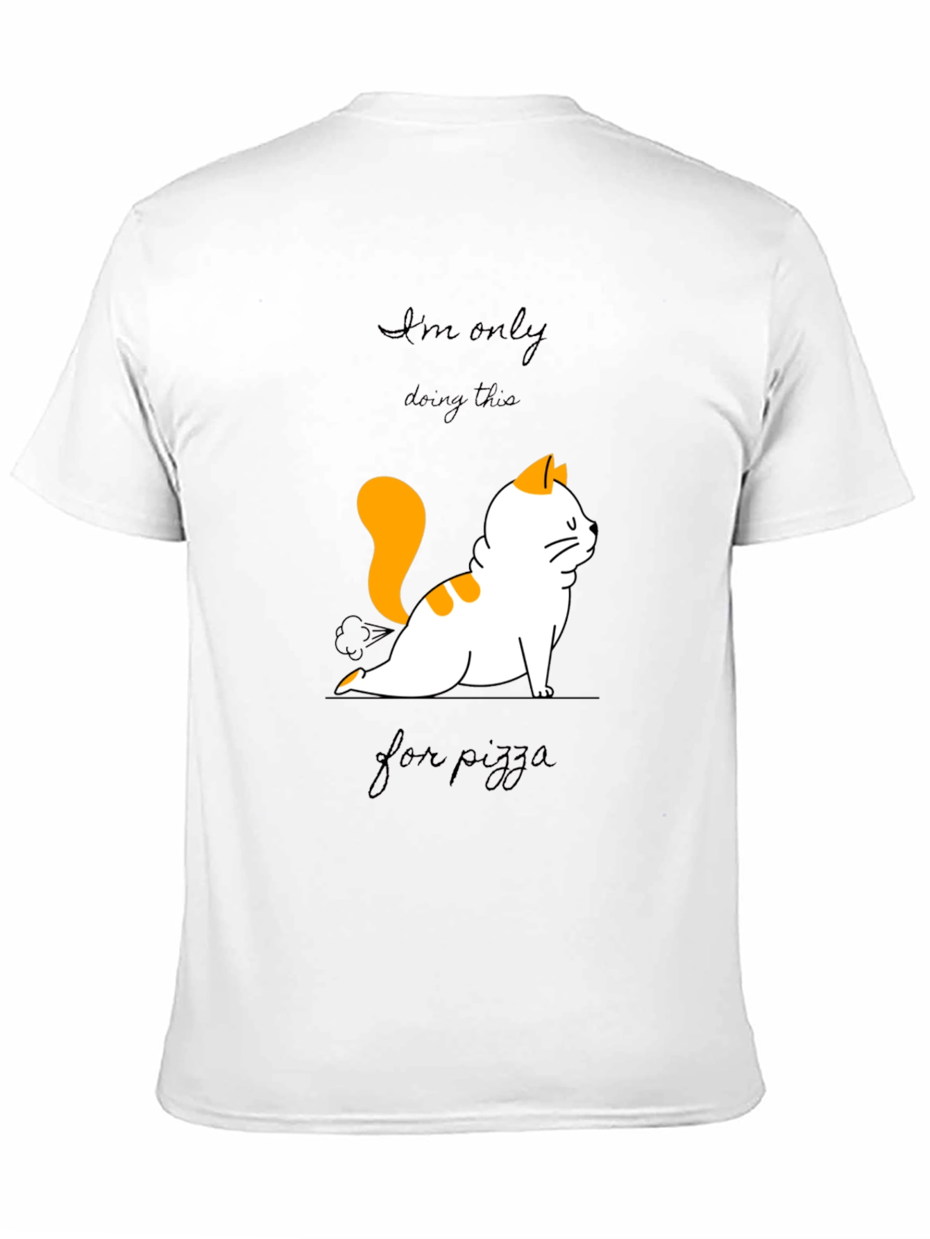 Yoga Cat Pizza T-Shirt