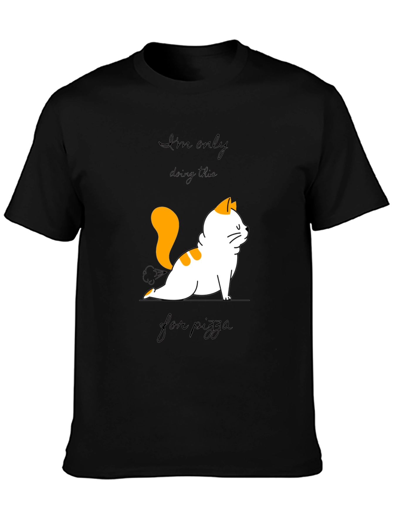 Yoga Cat Pizza T-Shirt