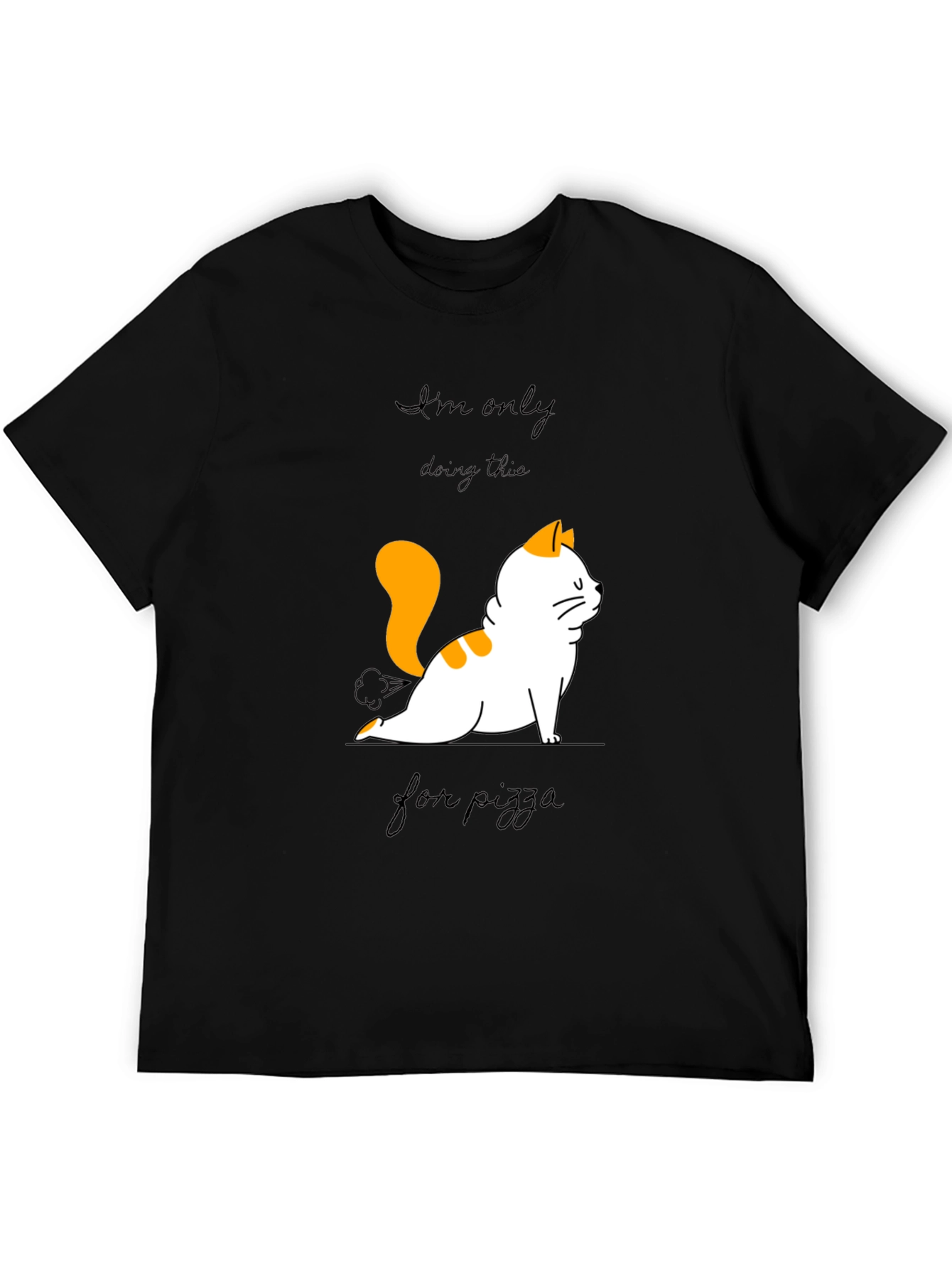 Yoga Cat Pizza T-Shirt