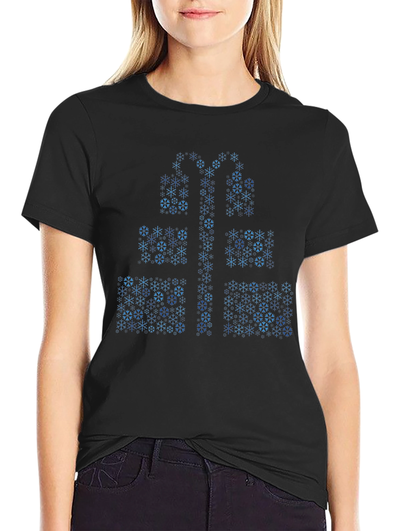 Snowflake Gift T-Shirt - Holiday Tee