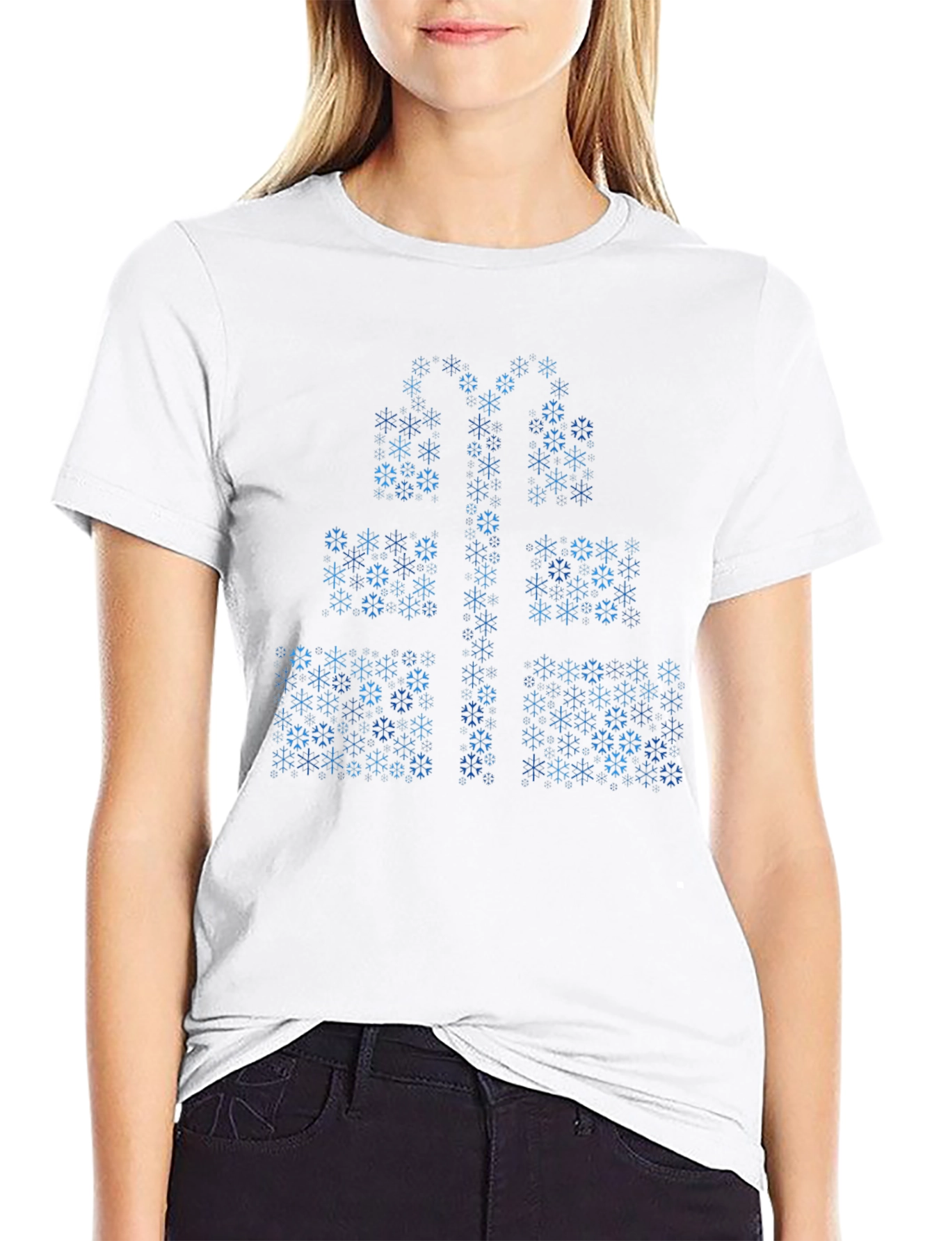Snowflake Gift T-Shirt - Holiday Tee