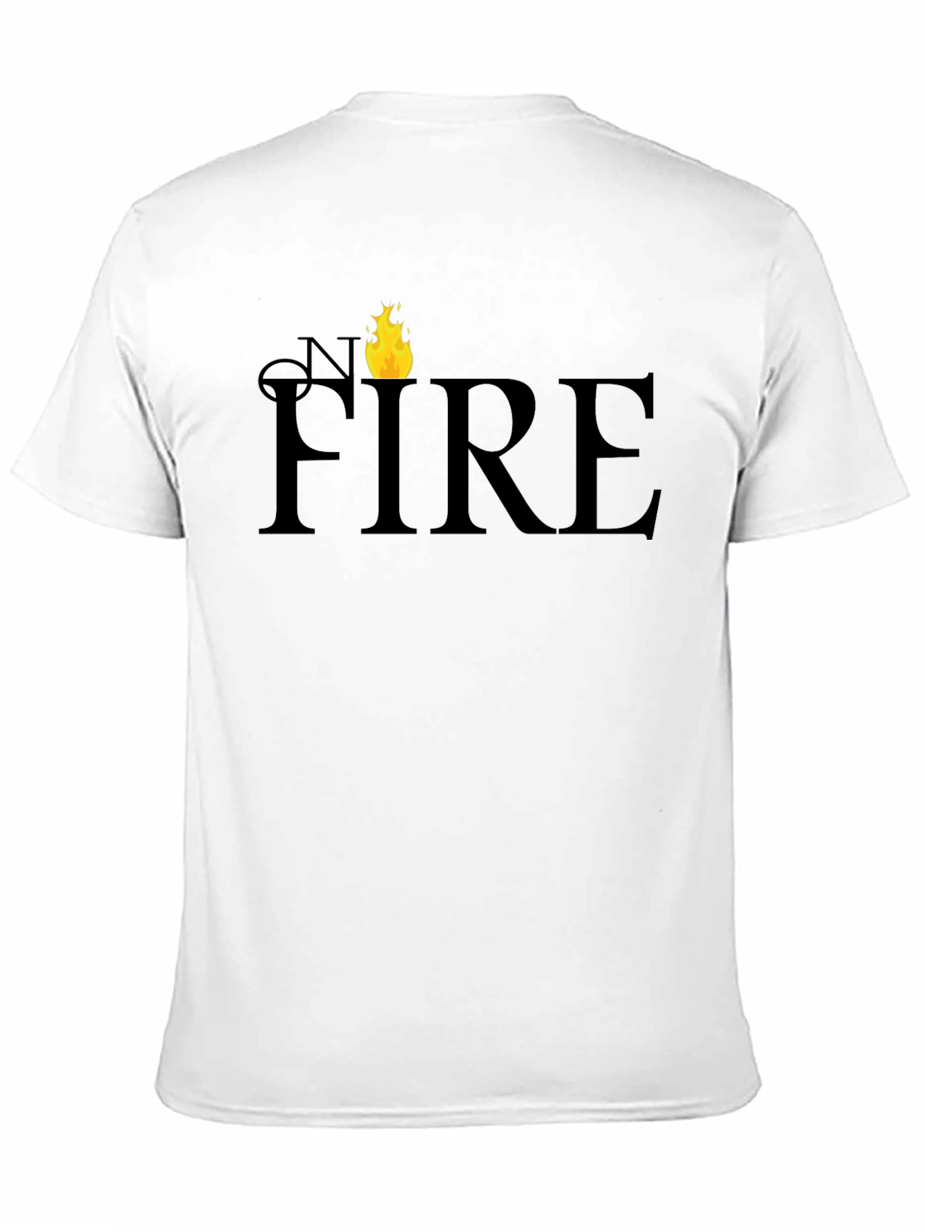 On Fire Graphic T-Shirt - Black Cotton Tee